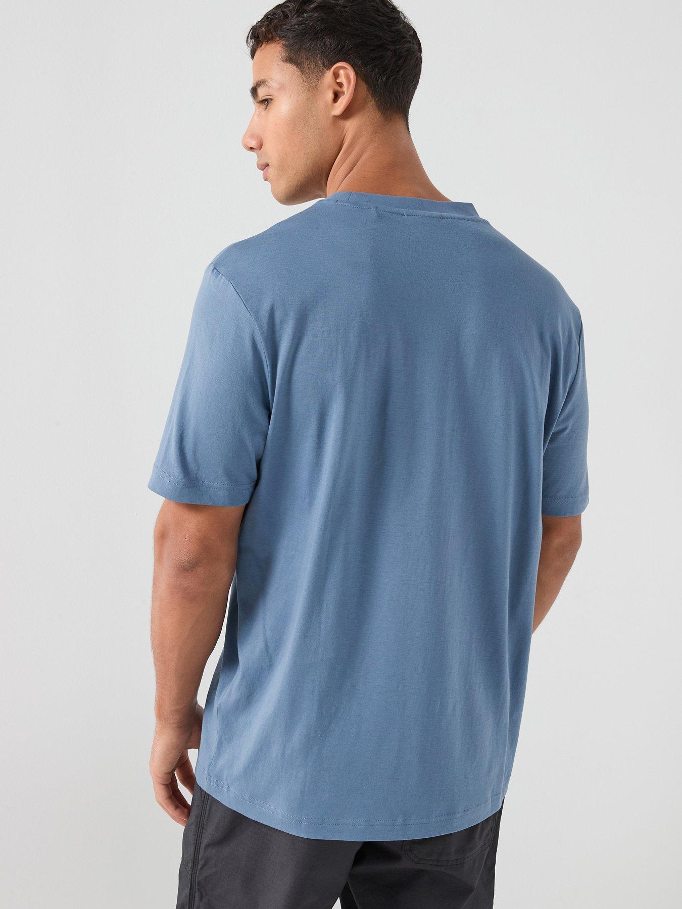 Image 2 of 4 of HUGO Danotie Gradient Badge Logo T-Shirt - Blue