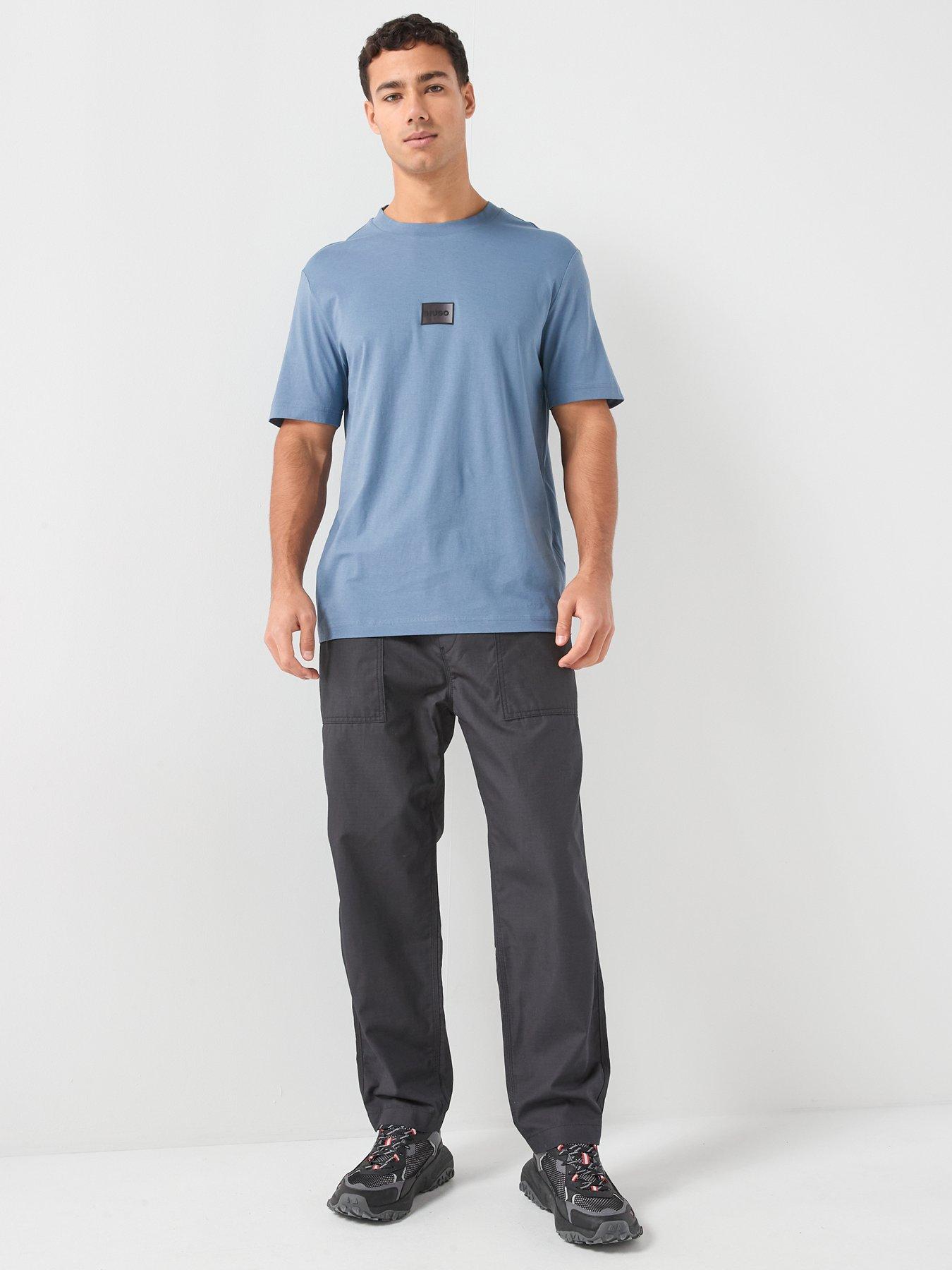 Image 3 of 4 of HUGO Danotie Gradient Badge Logo T-Shirt - Blue