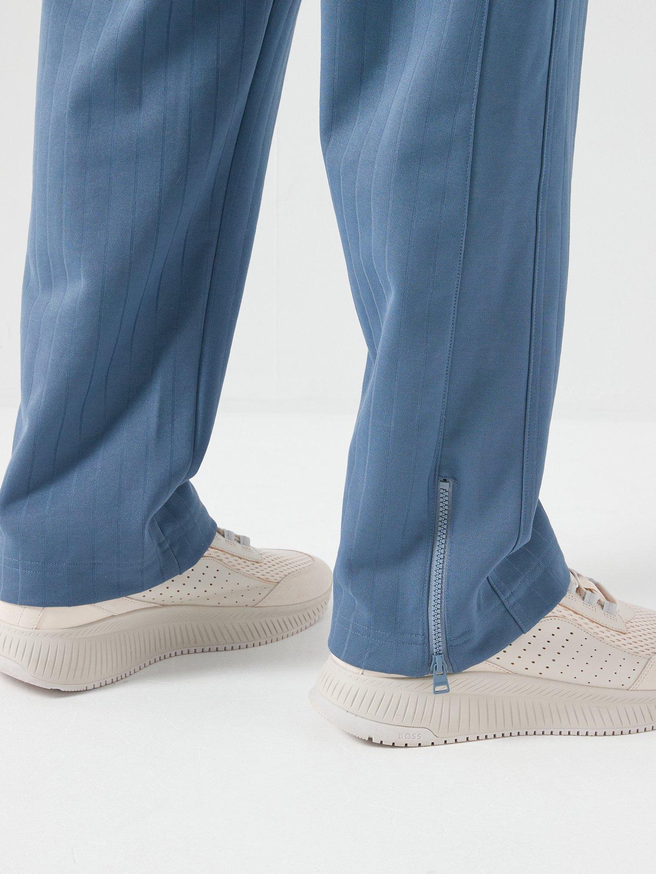 Image 5 of 6 of HUGO Davropant Rib Shield Logo Tracksuit Bottoms - Blue