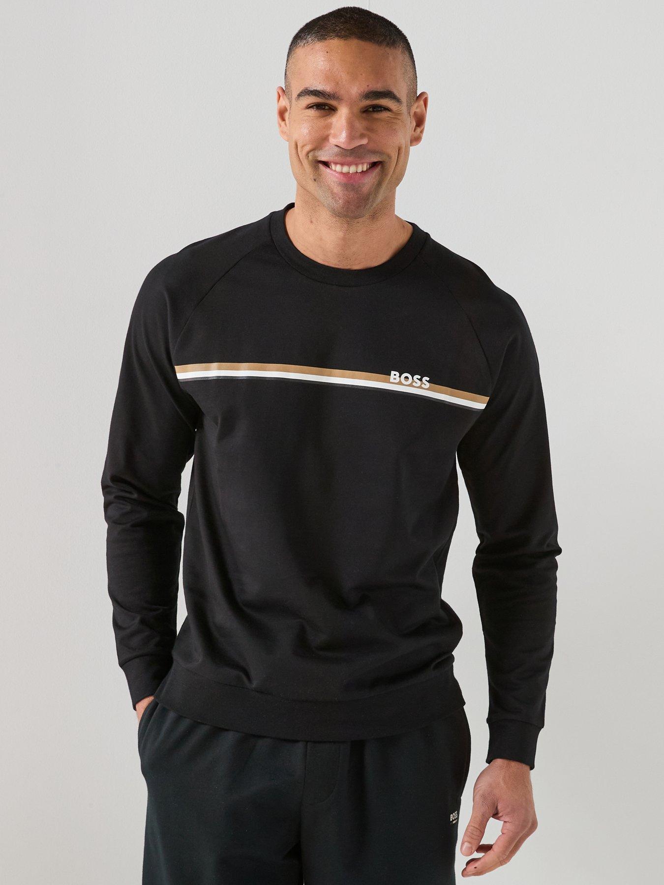 BOSS Bodywear Authentic Loungewear Crew Sweatshirt - Black