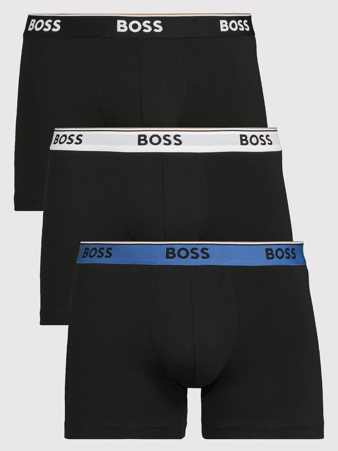 BOSS 3 Pack Power Boxer Briefs - Black