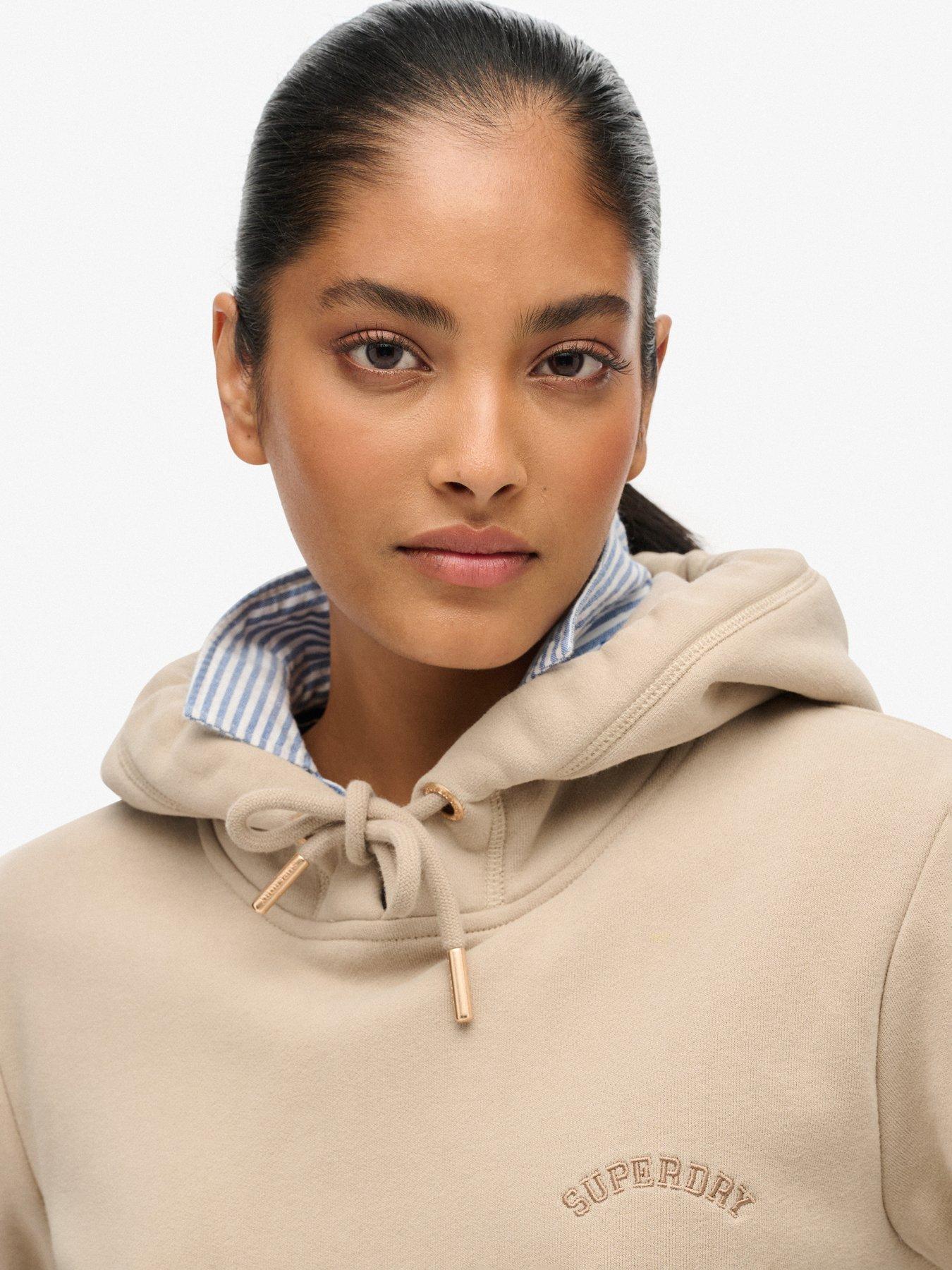 Sweat Capuche SuperDry Femme – Gris – Taille 14 – Pullover D'occasion