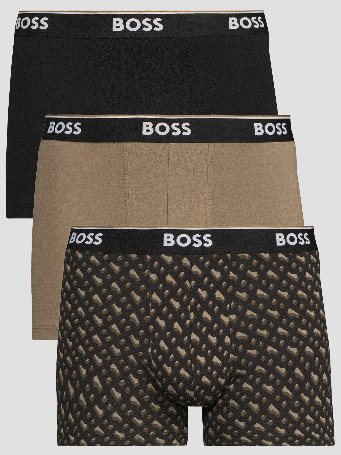 BOSS 3 Pack Power Design Trunks - Brown