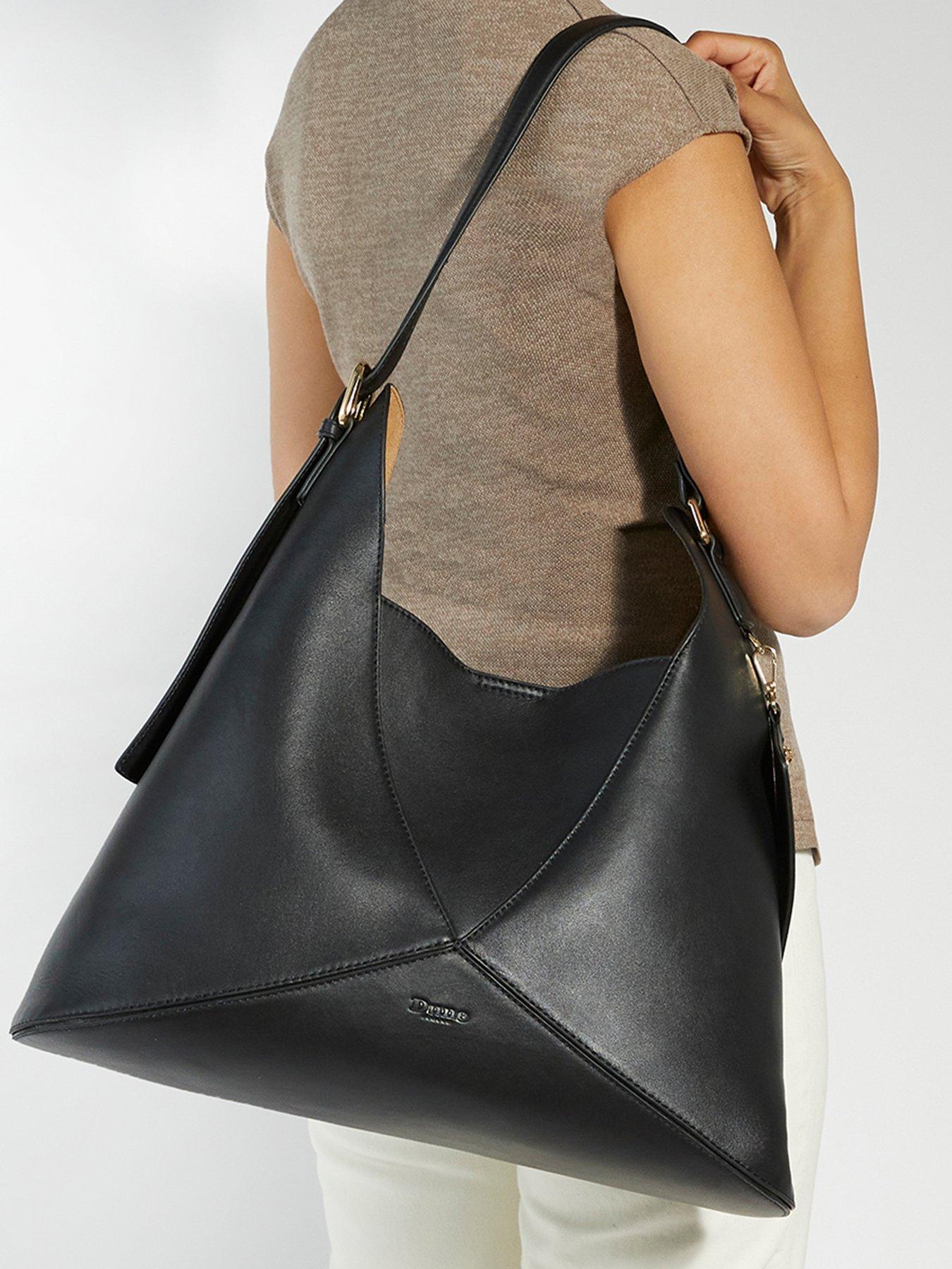 Dune London Dearest Suede Tote - Black