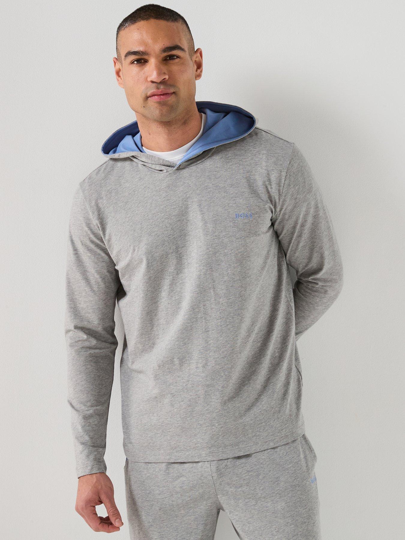 BOSS Bodywear Mix  &  Match Lounge Overhead Hoodie - Grey
