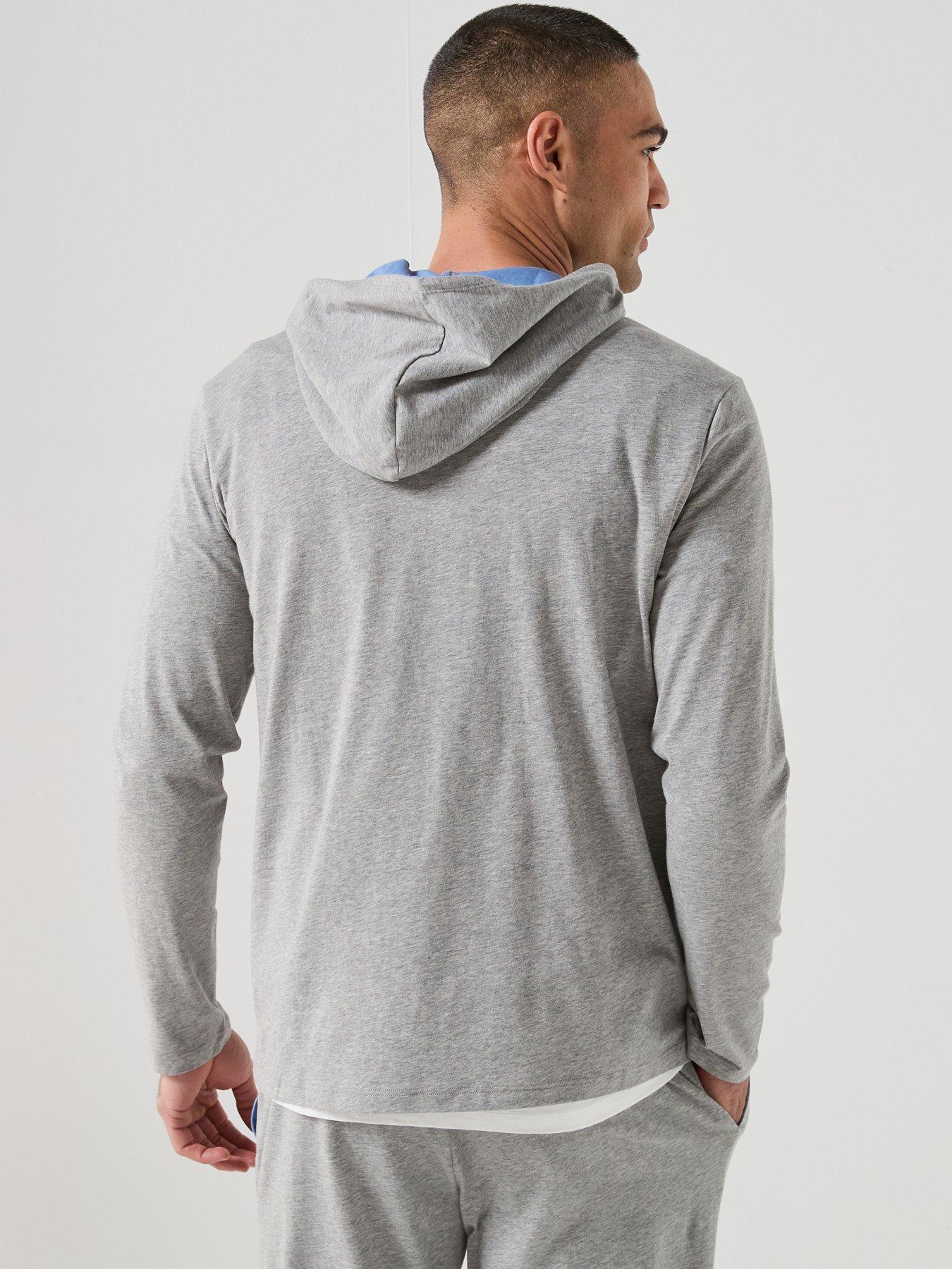 Image 2 of 5 of BOSS Bodywear Mix &amp; Match Lounge Overhead Hoodie - Grey