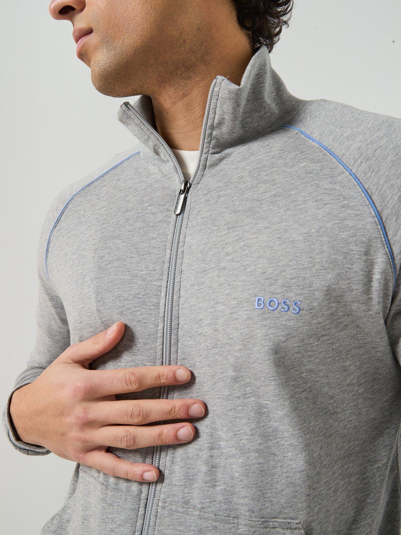 BOSS Mix & Match Loungewear Track Top - Grey | Very
