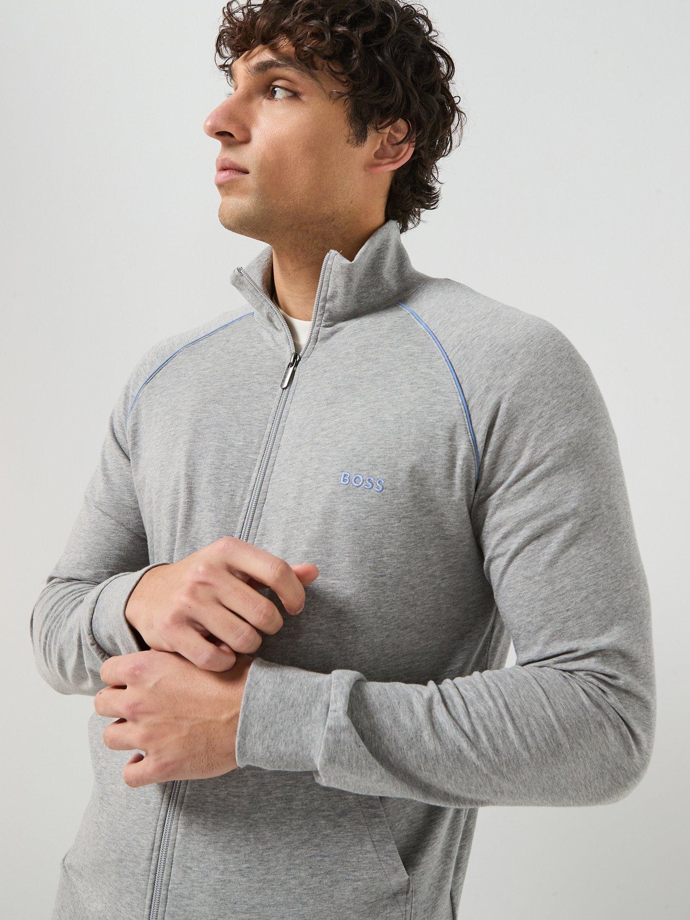 BOSS Mix & Match Loungewear Track Top - Grey | Very