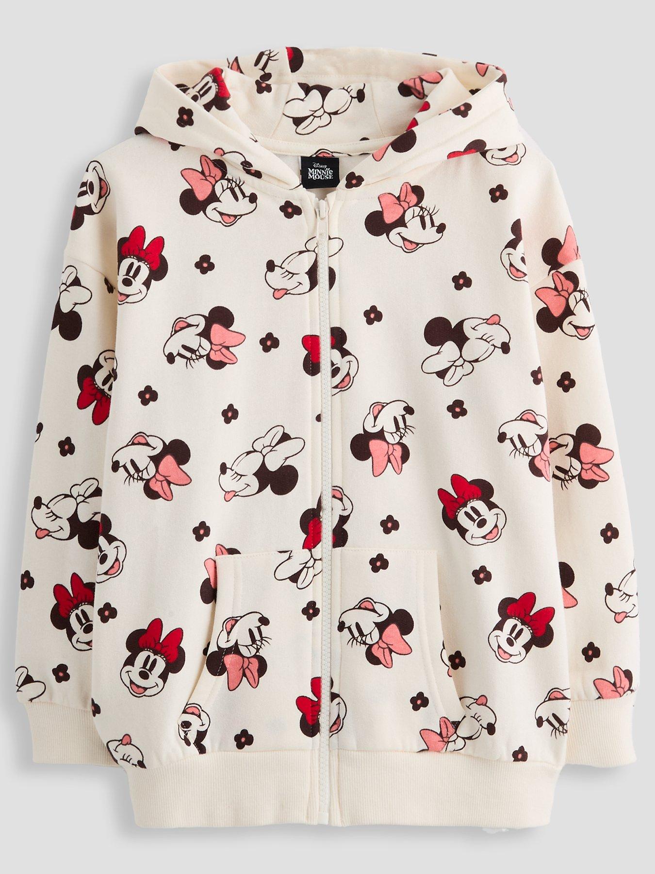 Image 1 of 4 of The Very Collection Minnie Zip Through Hoodie - Cream
