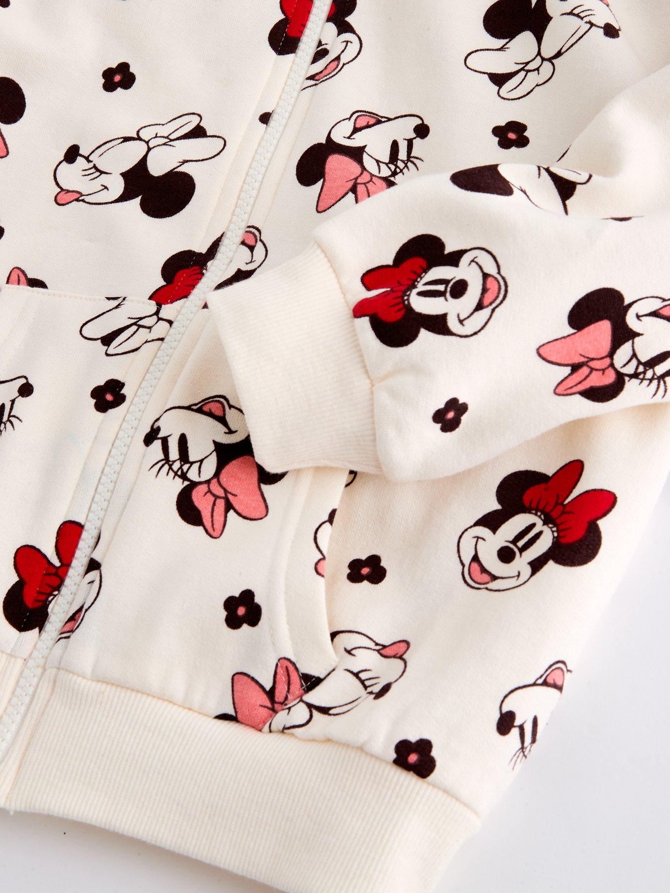 Image 3 of 4 of The Very Collection Minnie Zip Through Hoodie - Cream