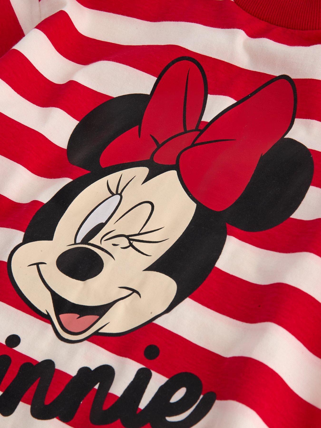 Image 4 of 5 of The Very Collection Minnie Mouse Stripe T-Shirt - Red