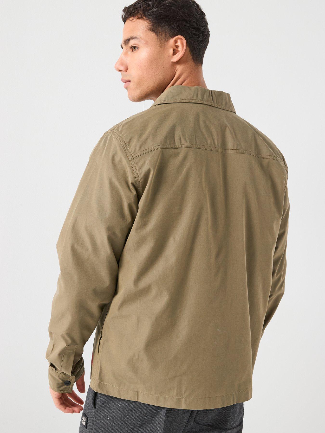 Image 2 of 6 of HUGO Evalom Zip Through Overshirt - Green