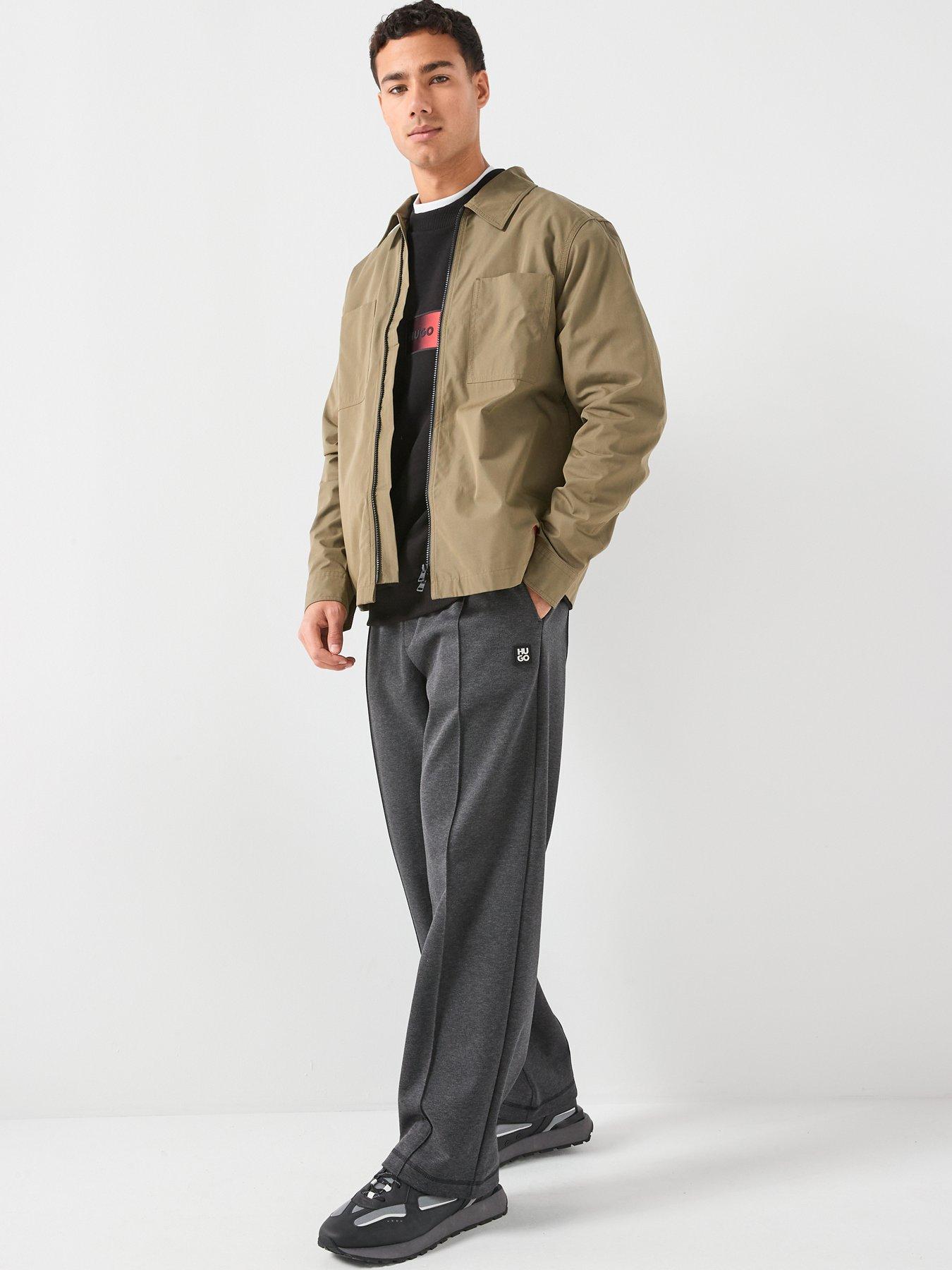 Image 3 of 6 of HUGO Evalom Zip Through Overshirt - Green