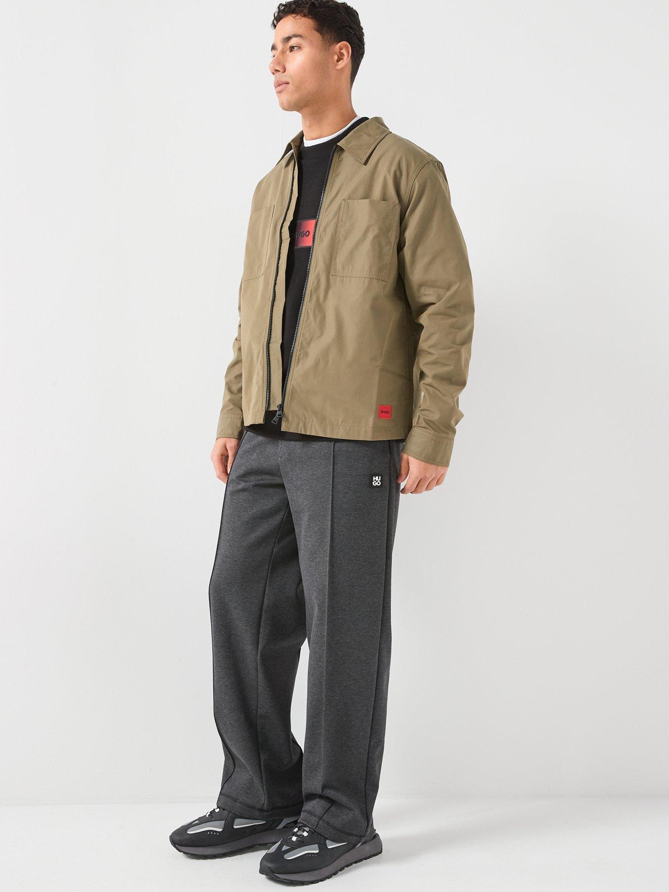 Image 6 of 6 of HUGO Evalom Zip Through Overshirt - Green