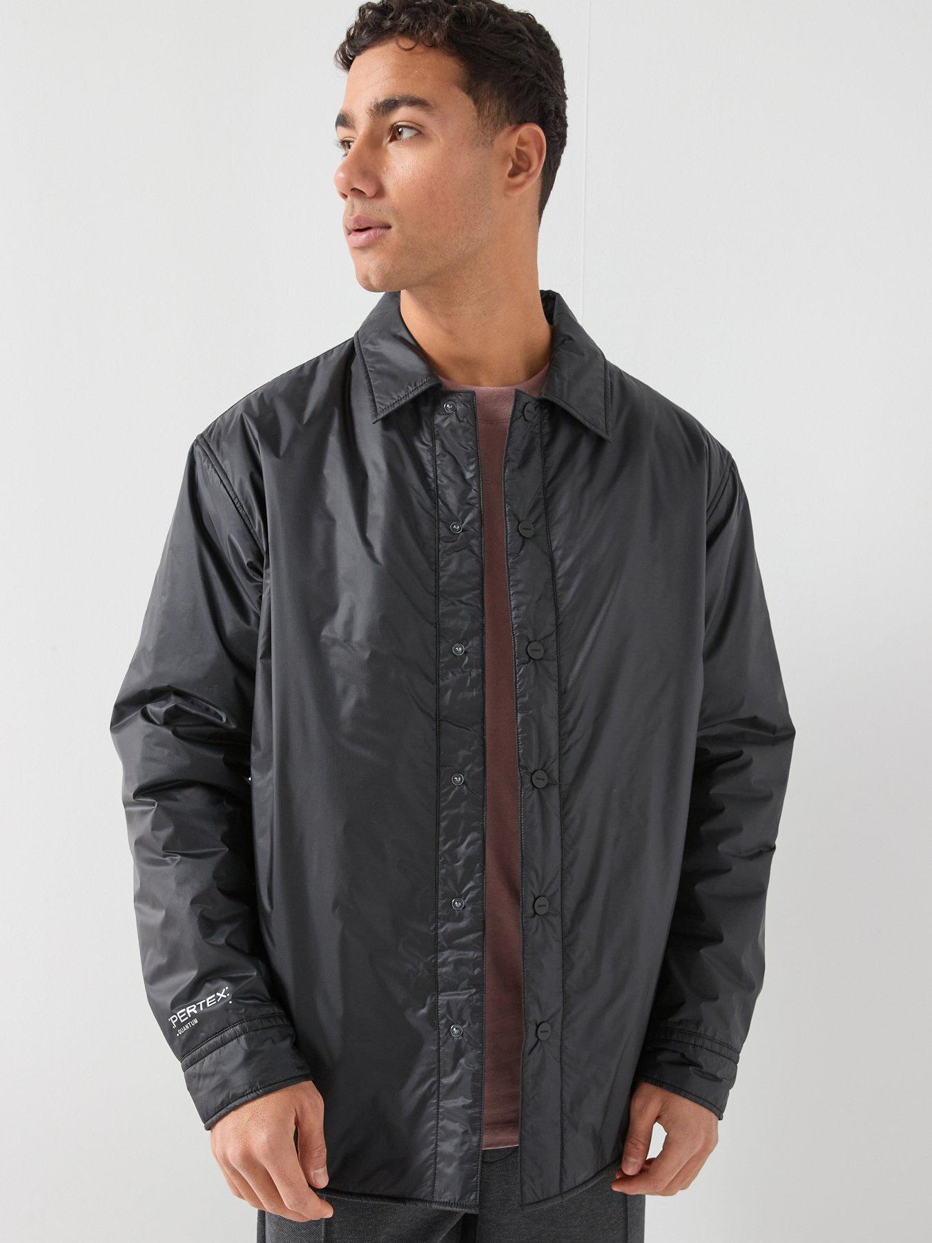 HUGO Evinuz Pertex Padded Coach Jacket, Black, Size 2Xl, Men
