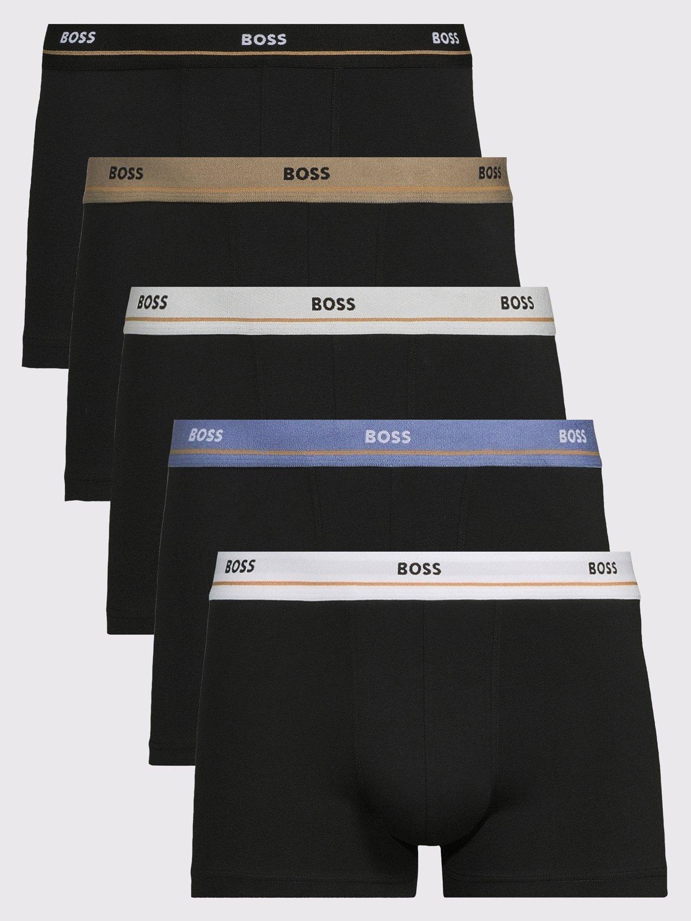 BOSS 5 Pack Essential Waistband Trunks - Assorted