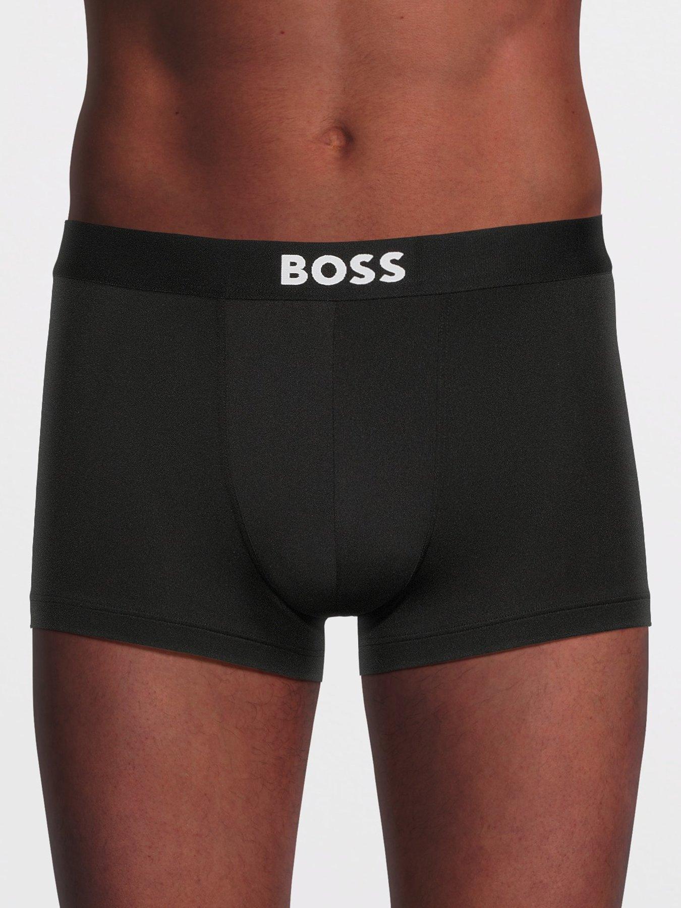 Image 2 of 3 of BOSS Bodywear 3 Pack Microfibre Trunks - Black