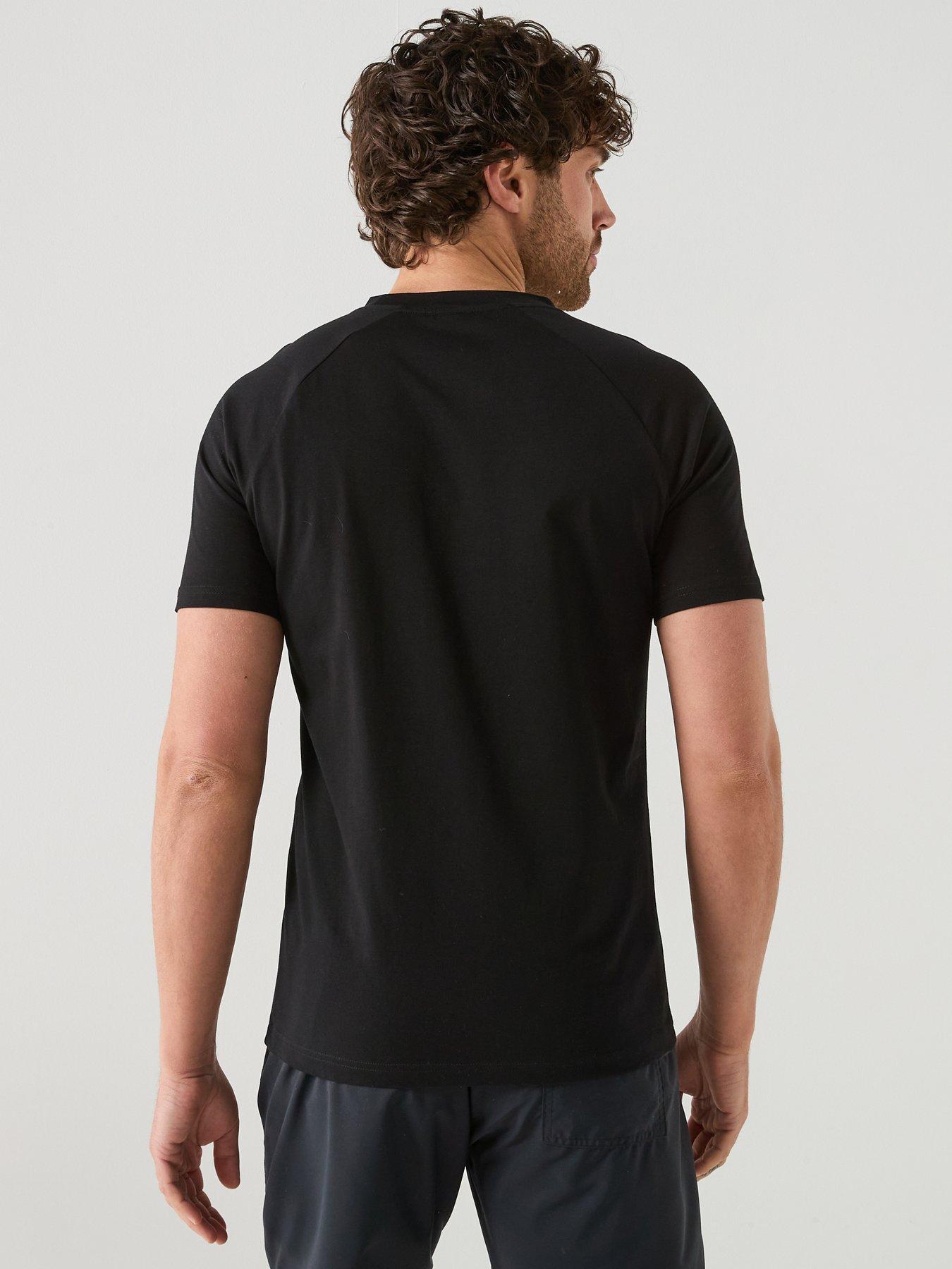 Image 2 of 5 of BOSS Bodywear Rn Slim Fit Stripe T-Shirt - Black