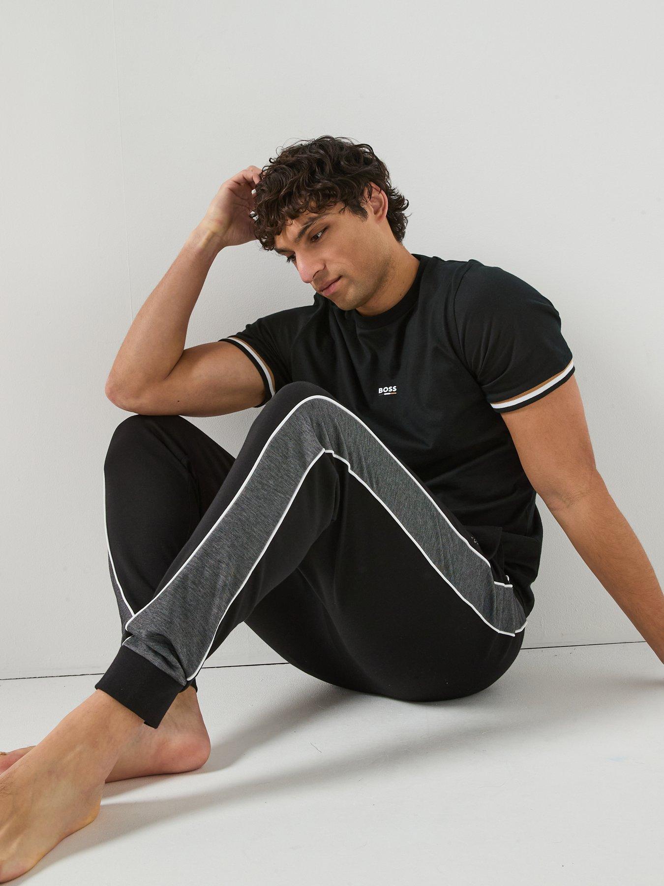Image 4 of 6 of BOSS Tracksuit Loungewear Bottoms - Black