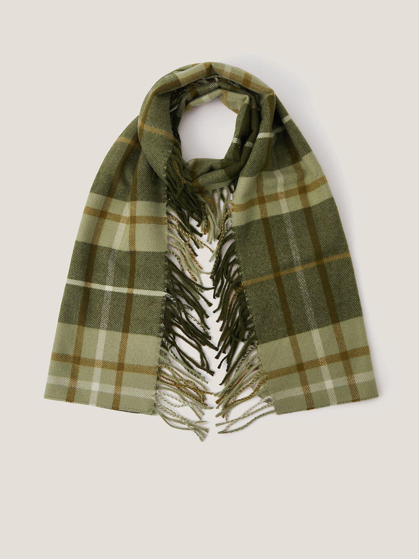 Monsoon Soha Check Scarf - Khaki