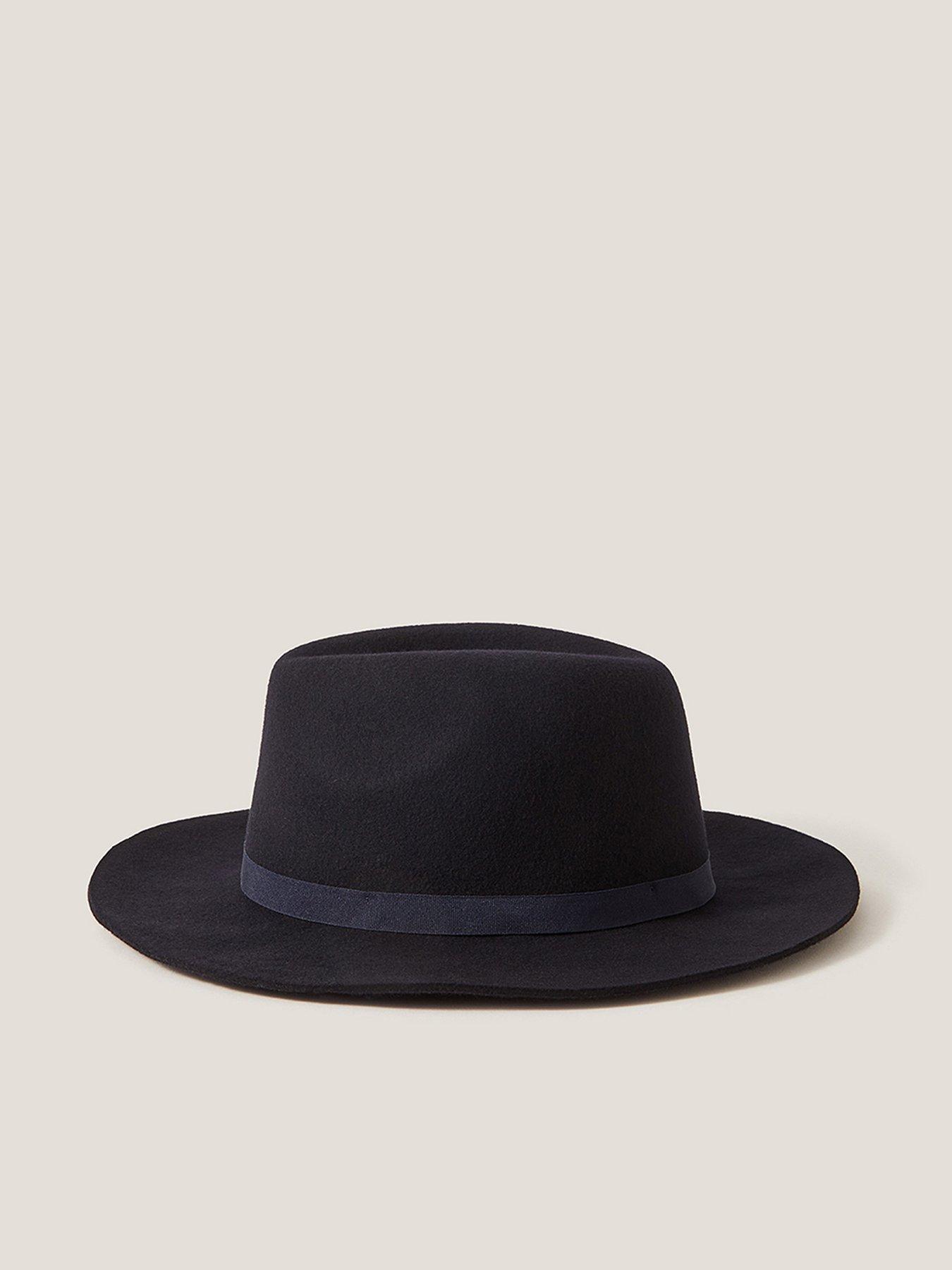 Monsoon Drew Fedora Hat - Navy