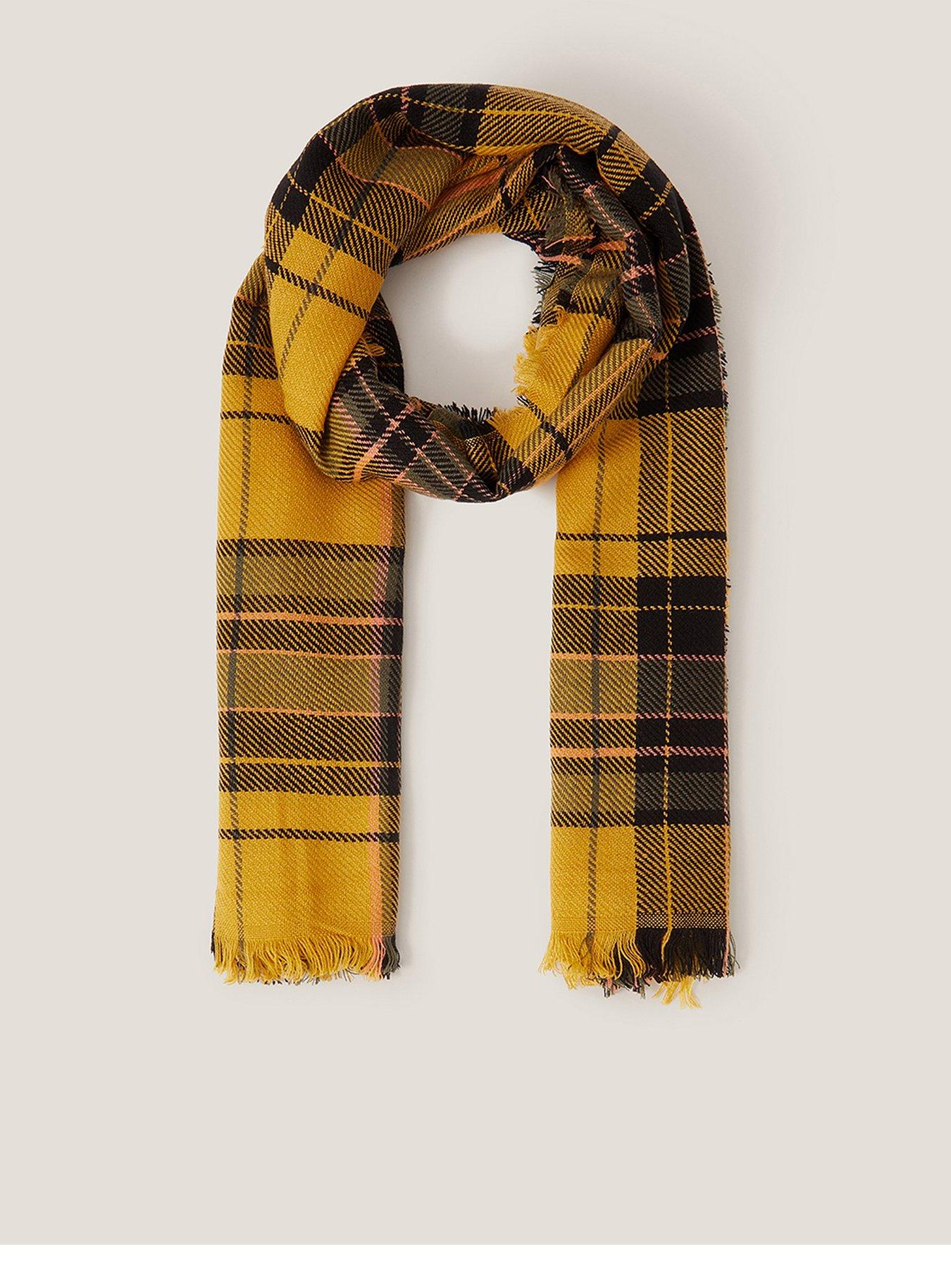 monsoon-sarah-check-scarf-yellow