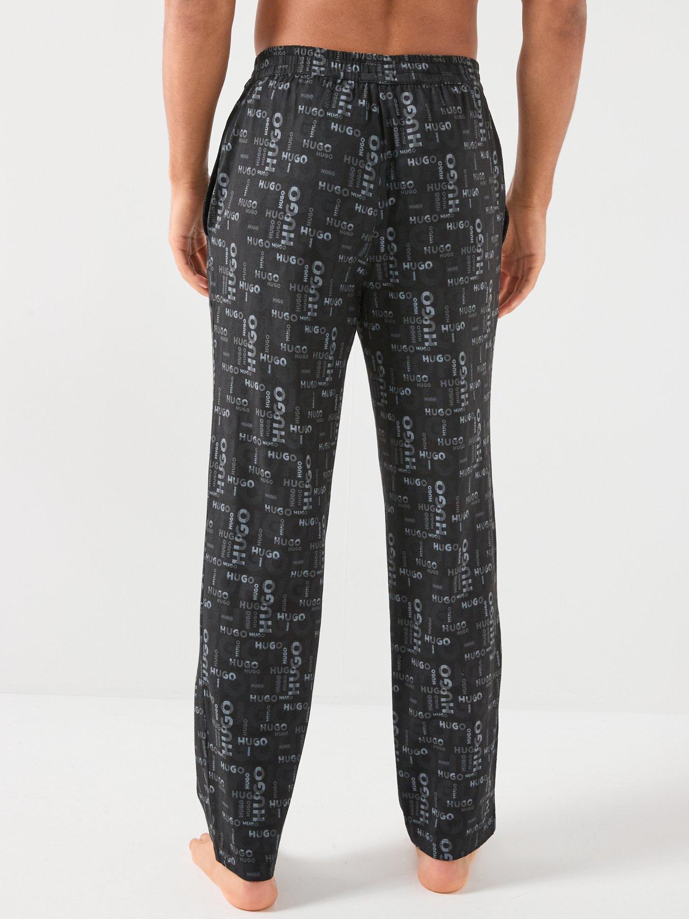 Image 2 of 5 of HUGO Bodywear Mael All Over Print Pyjama Bottoms - Grey