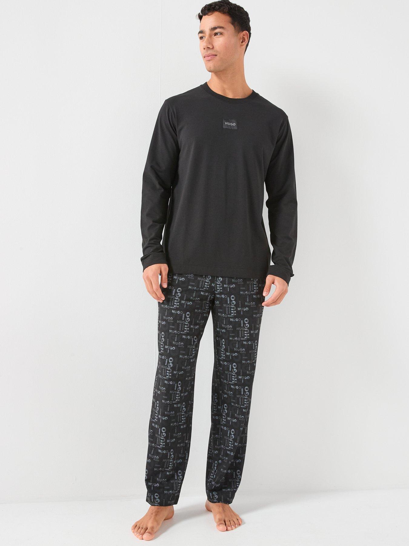 Image 3 of 5 of HUGO Bodywear Mael All Over Print Pyjama Bottoms - Grey