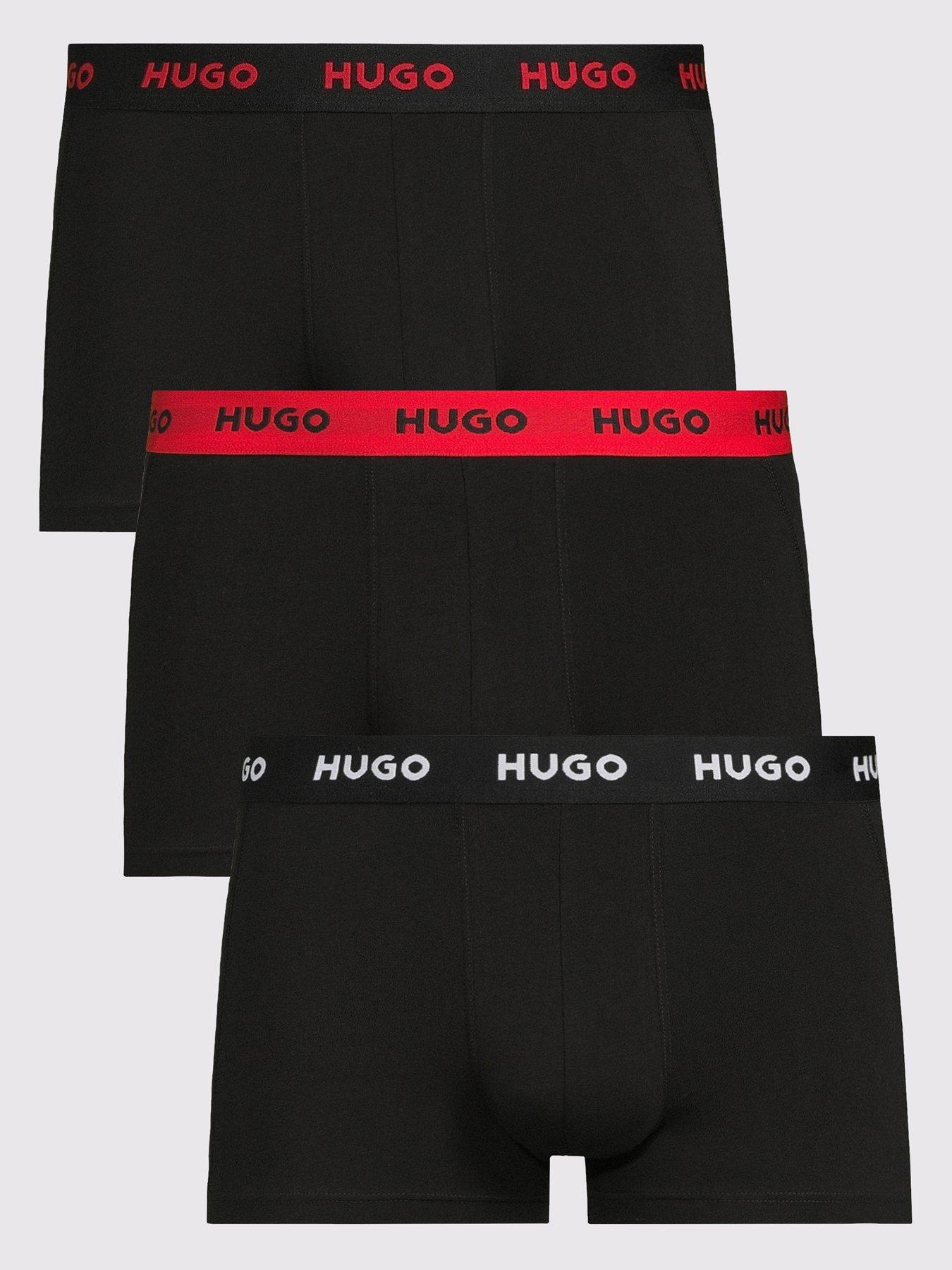 HUGO Hugo Bodywear Triplet 3 Pack Trunks - Black