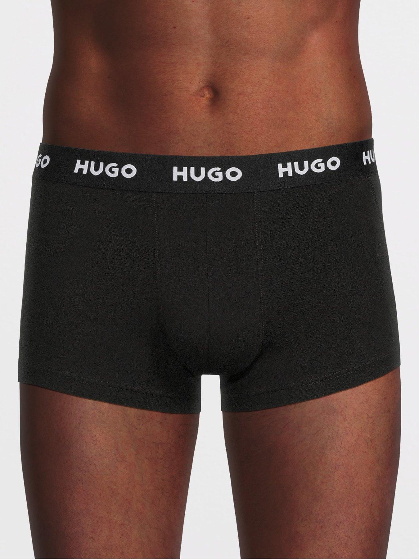 Image 2 of 3 of HUGO Bodywear Triplet 3 Pack Trunks - Black