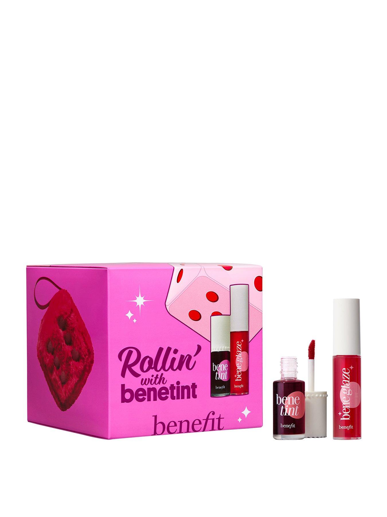 Benefit benefit Rollin with Benetint Cheek  &  Lip Tint and Limited Edition Lip Oil Duo with Beauty Bag