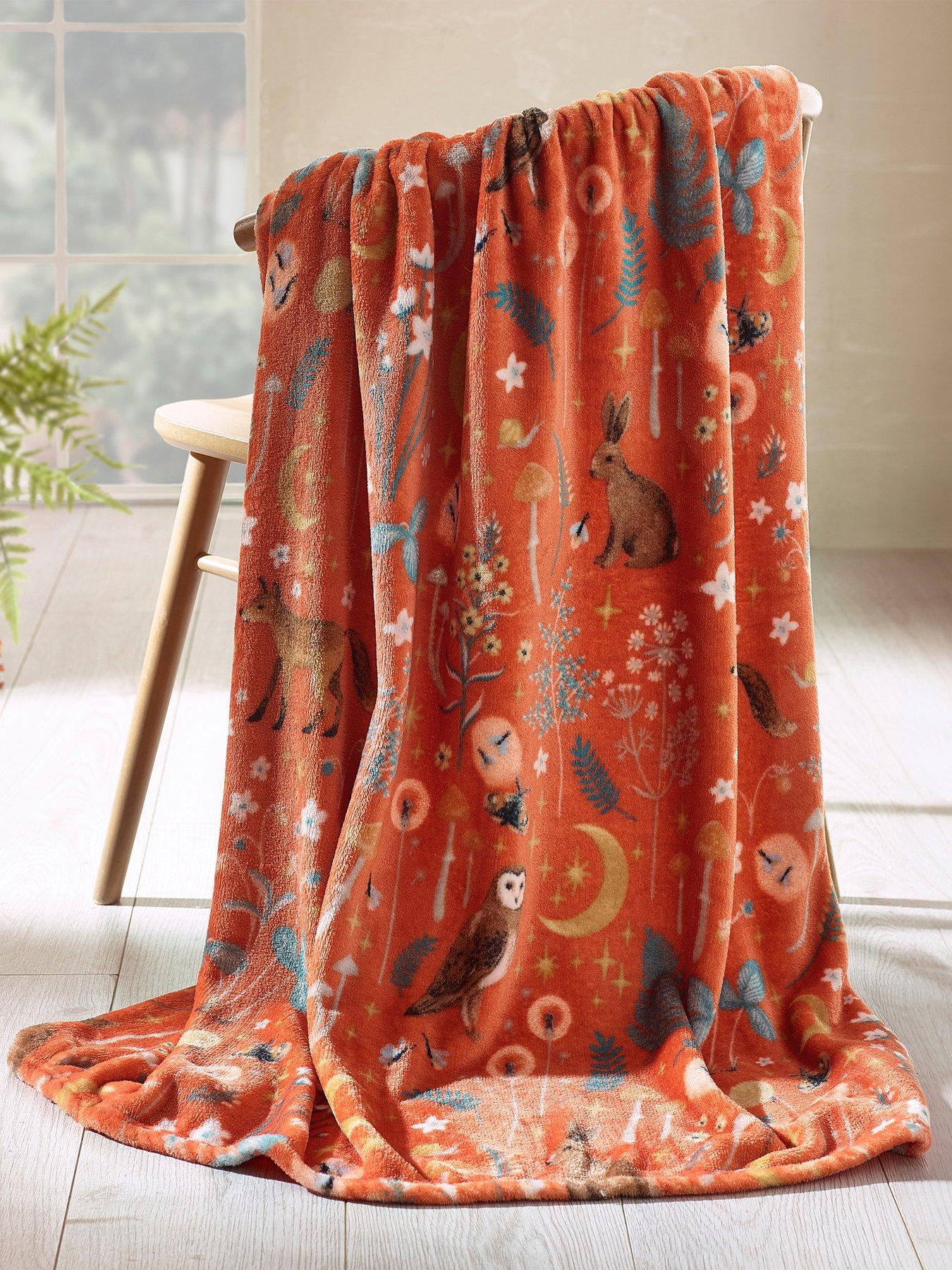 Catherine Lansfield Enchanted Twilight Animals Throw