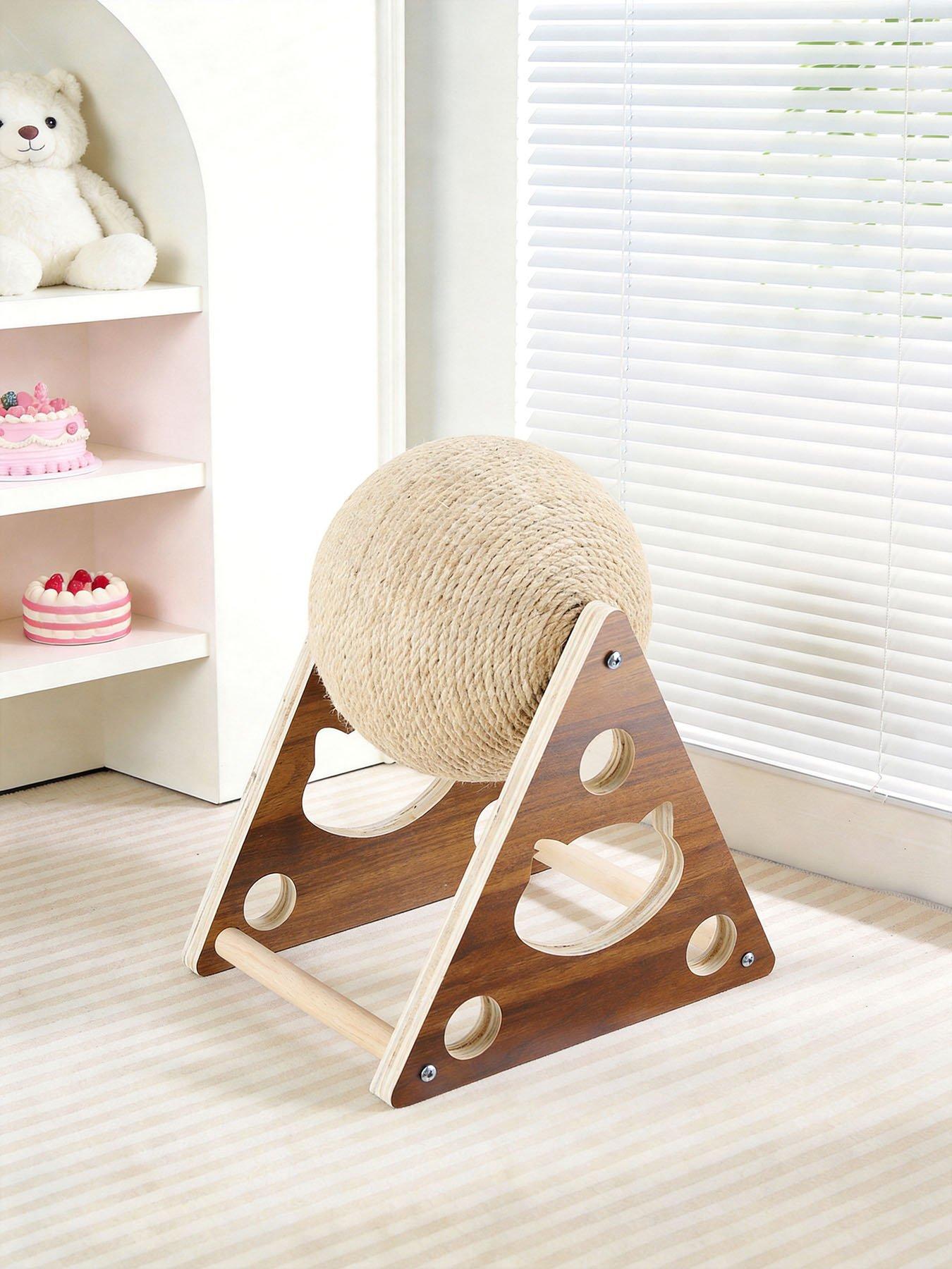 Living and Home Cat Scratching Ball Natural Sisal Scratcher Pet Toy