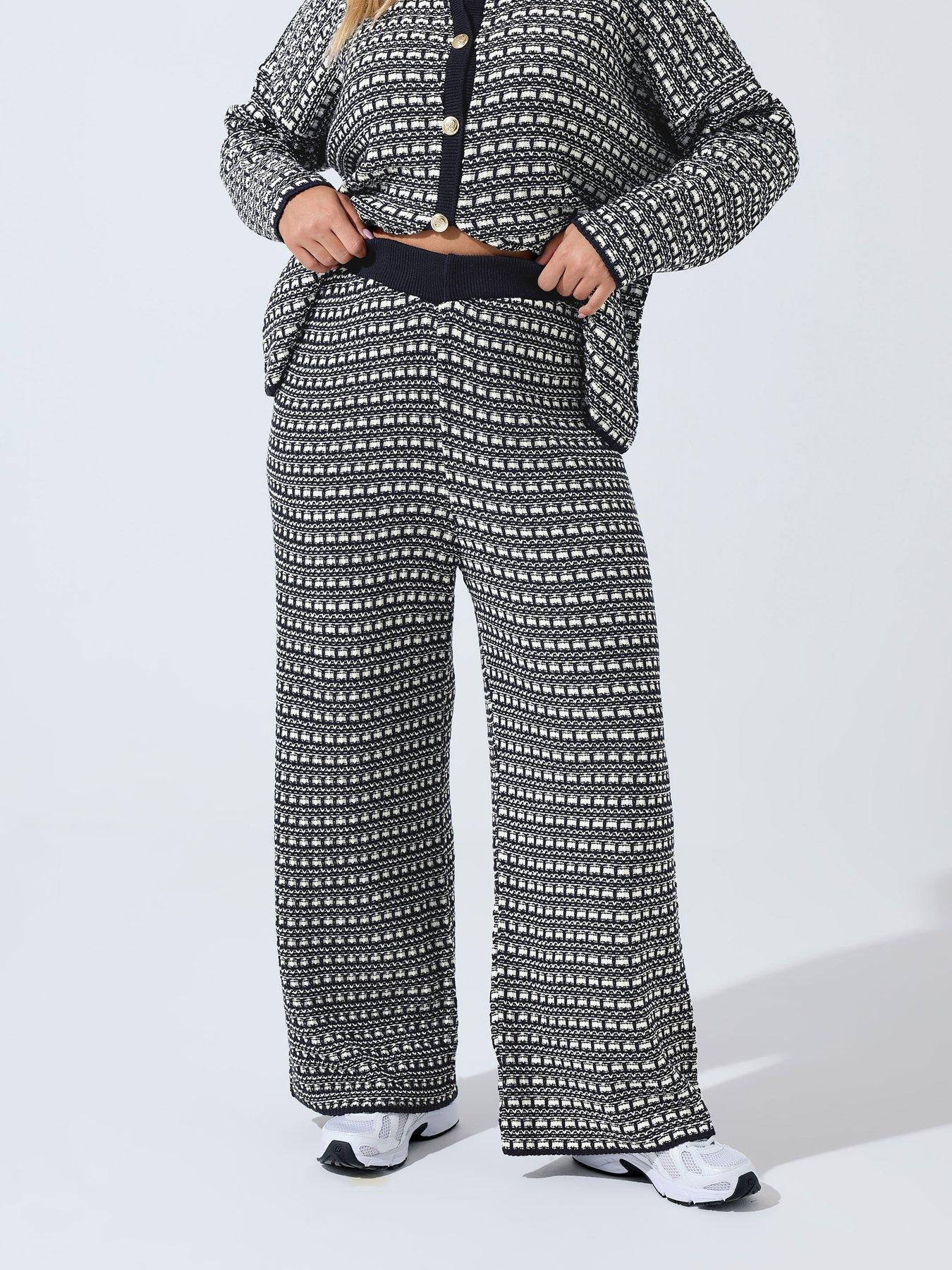undefined Curve Boucle Trouser - Blue