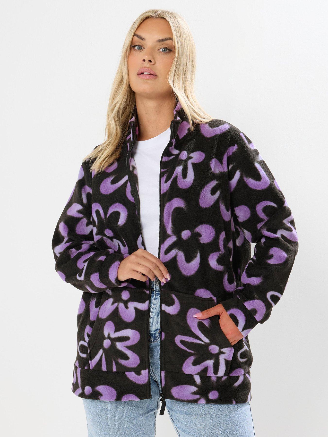undefined Curve Zip Thru Fleece - Black