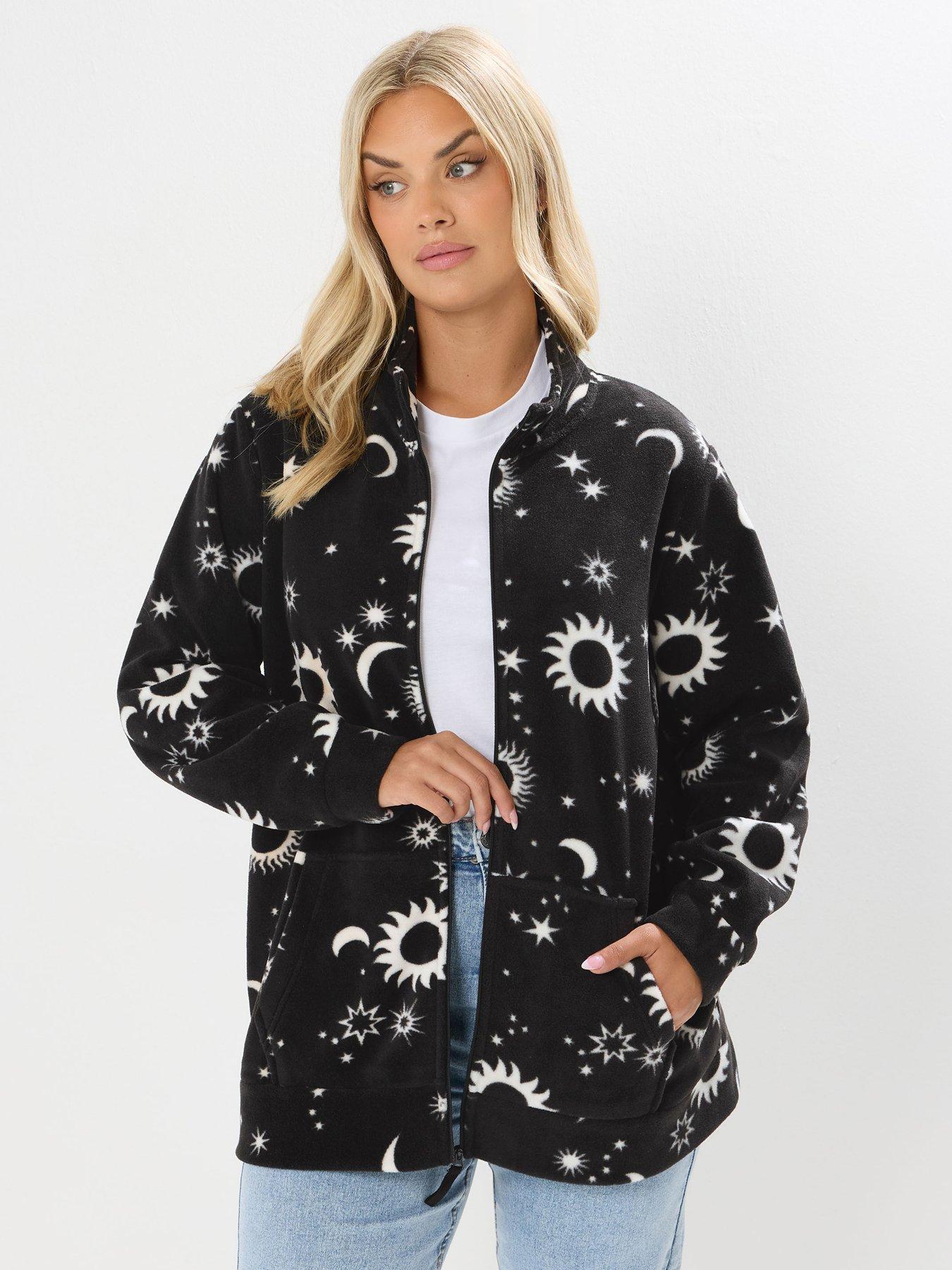 undefined Curve Zip Thru Fleece - Black