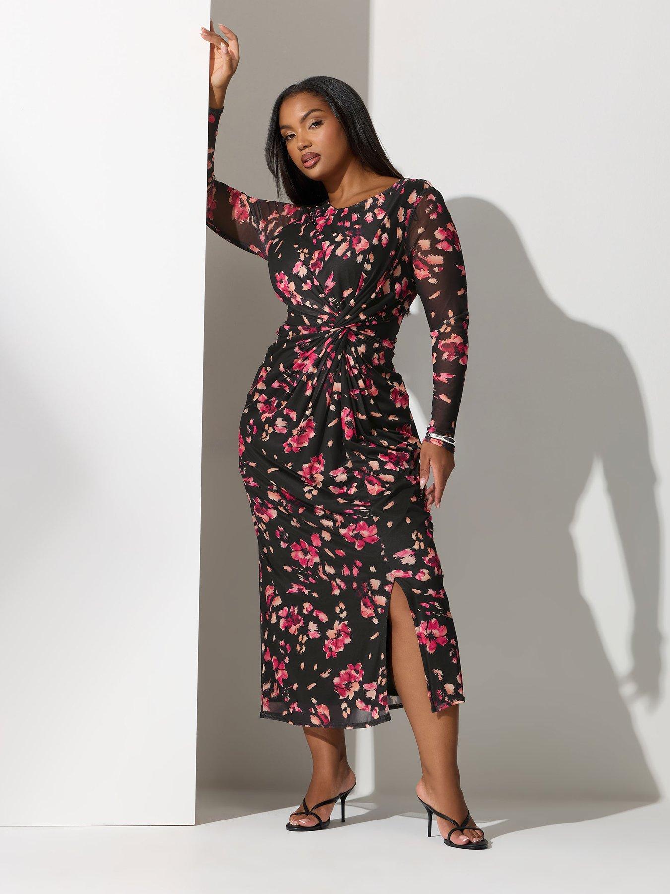 Black Side knot Dress/ DS9961