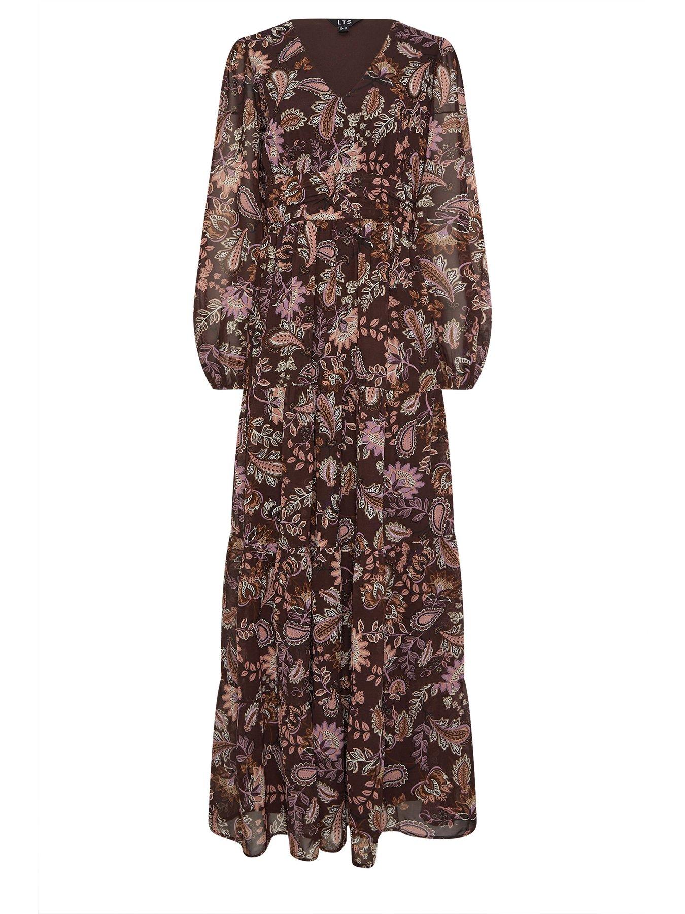 long evening maxi dress LaDivine 7475 Formal Long Sleeve Dress Evening Gown