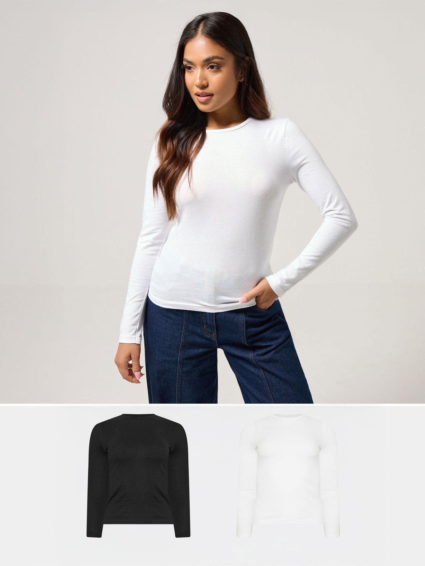 pixiegirl-petite-2-pack-long-sleeve-t-shirt-black