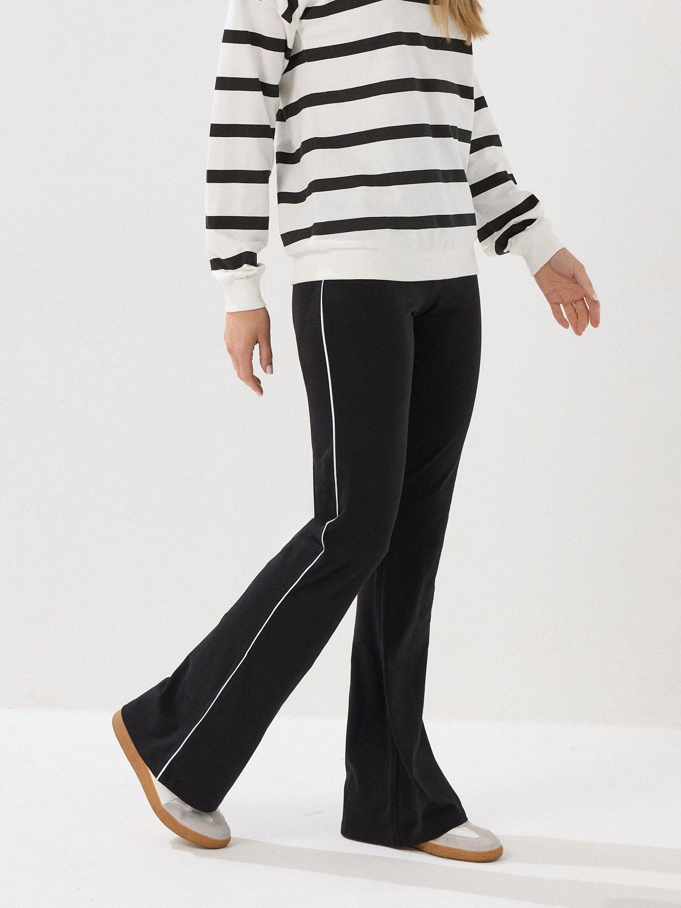 undefined Tall Stud Stripe Flare Leggings 34"