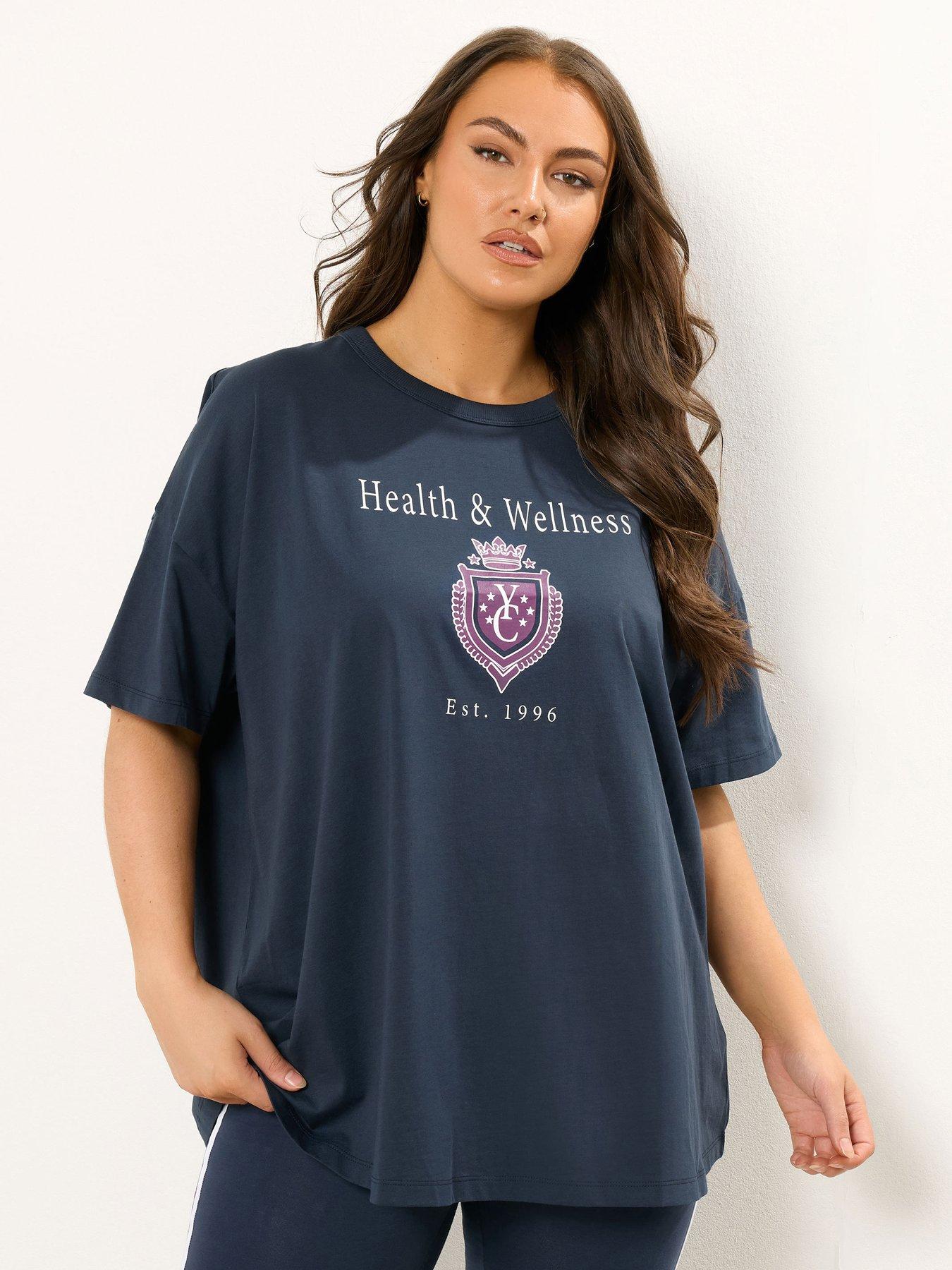 undefined Curve Health And Wellness T-Shirt - Blue