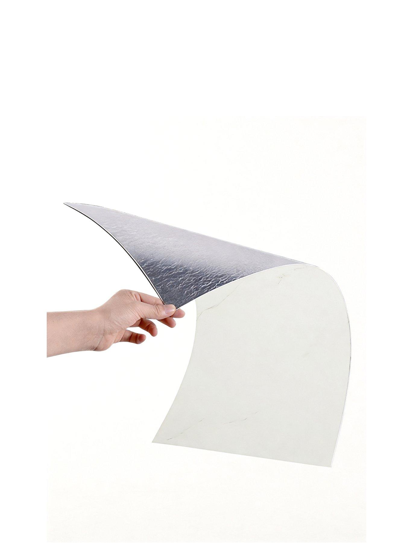 Image 2 of 7 of Living and Home 10 Pcs PVC Peel and Stick Wall Tile Waterproof 2mm T