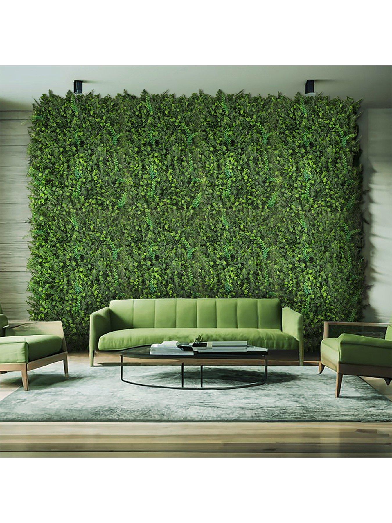 Living and Home Artificial Plant Hedge Wall Panel 400 x 600 mm