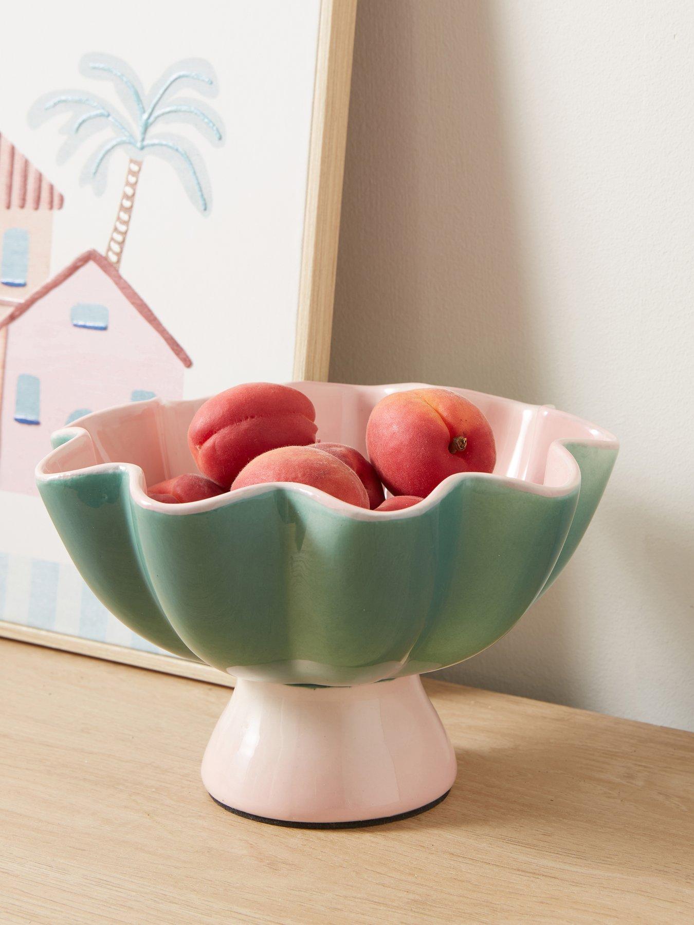 The Very Collection Palm Springs Ceramic Footed Bowl