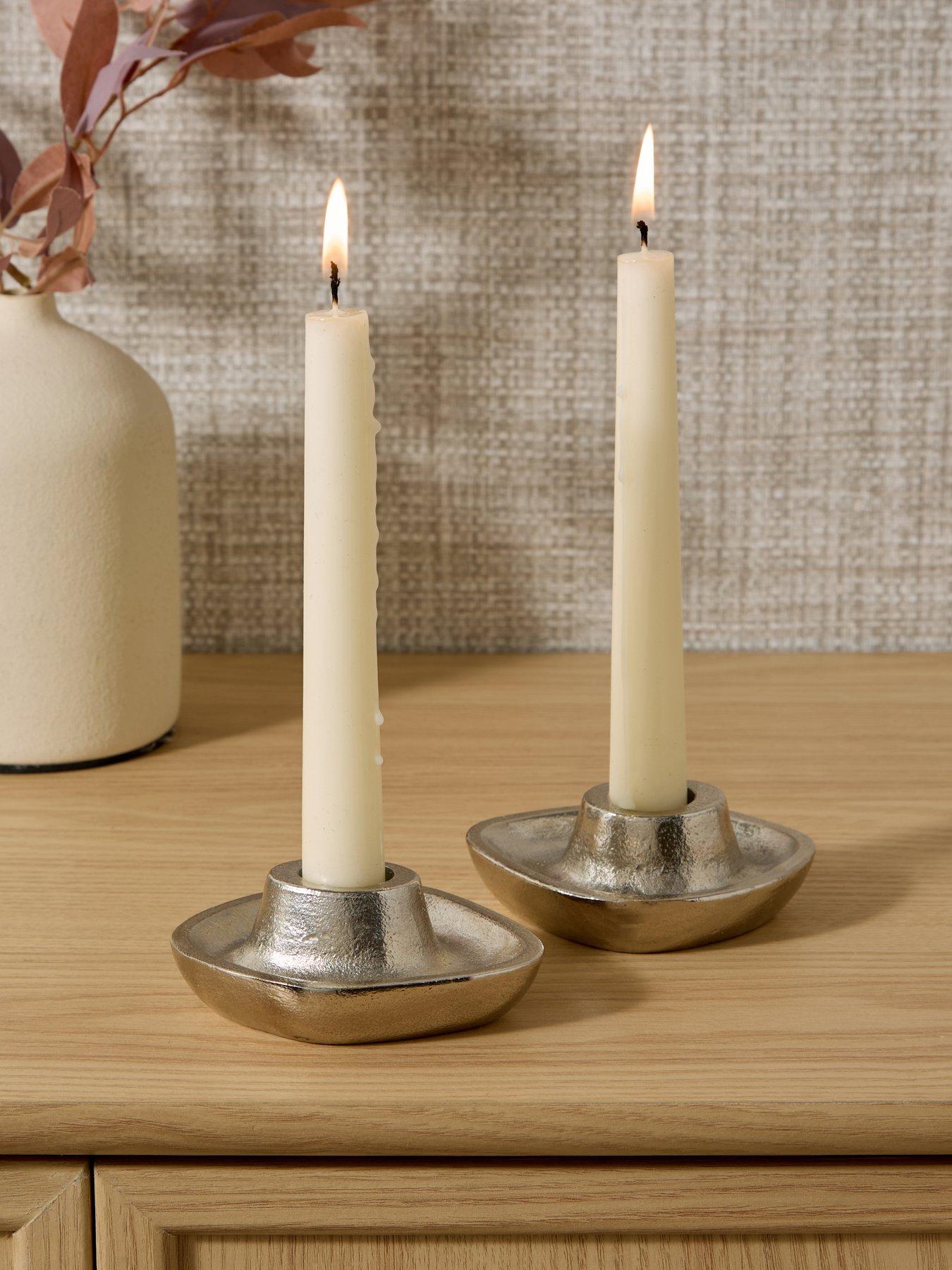 The Very Collection Set Of 2 Organic Candlestick Holders