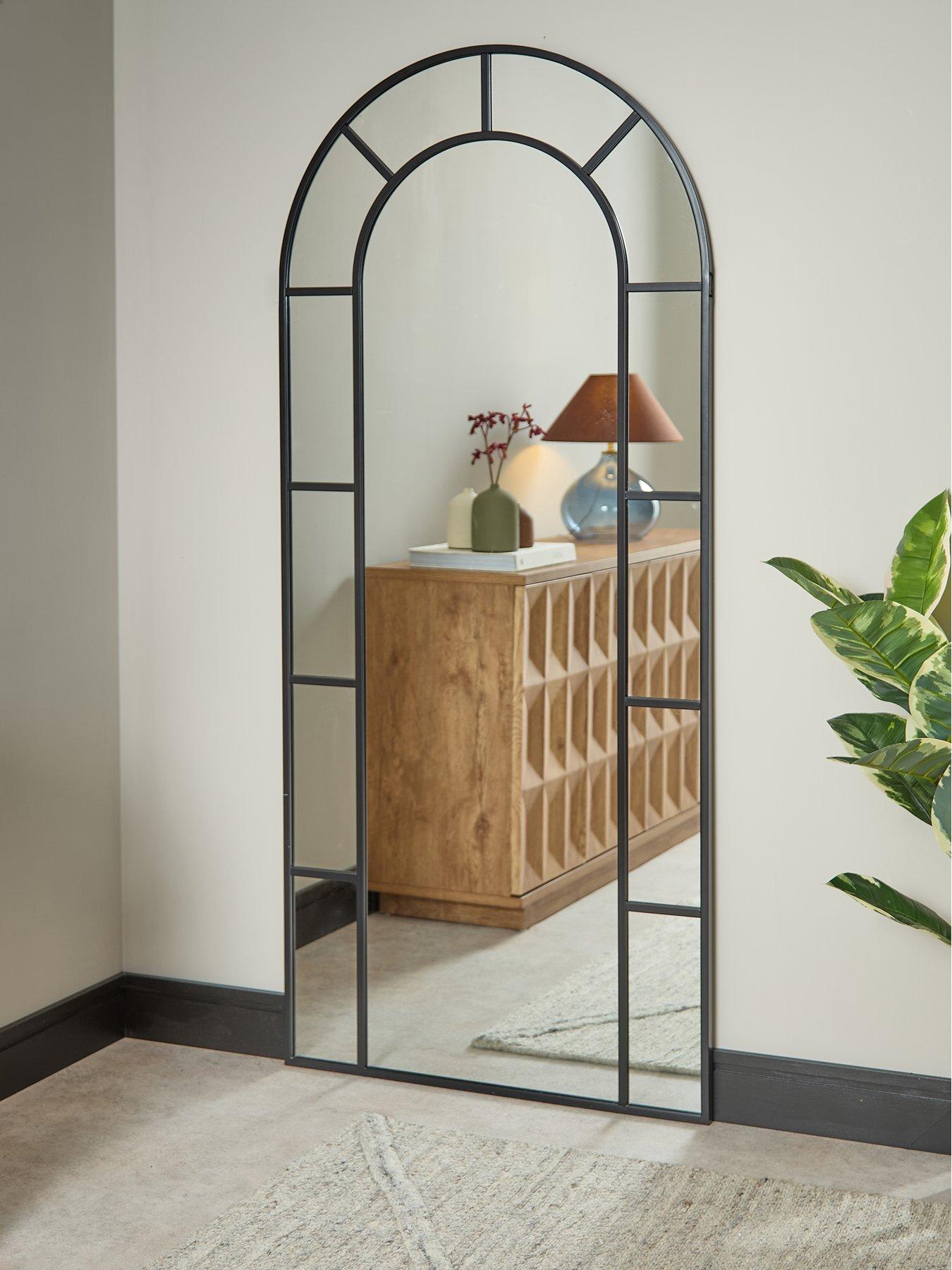 The Very Collection Standing Edged Window Pane Mirror 80x180cm