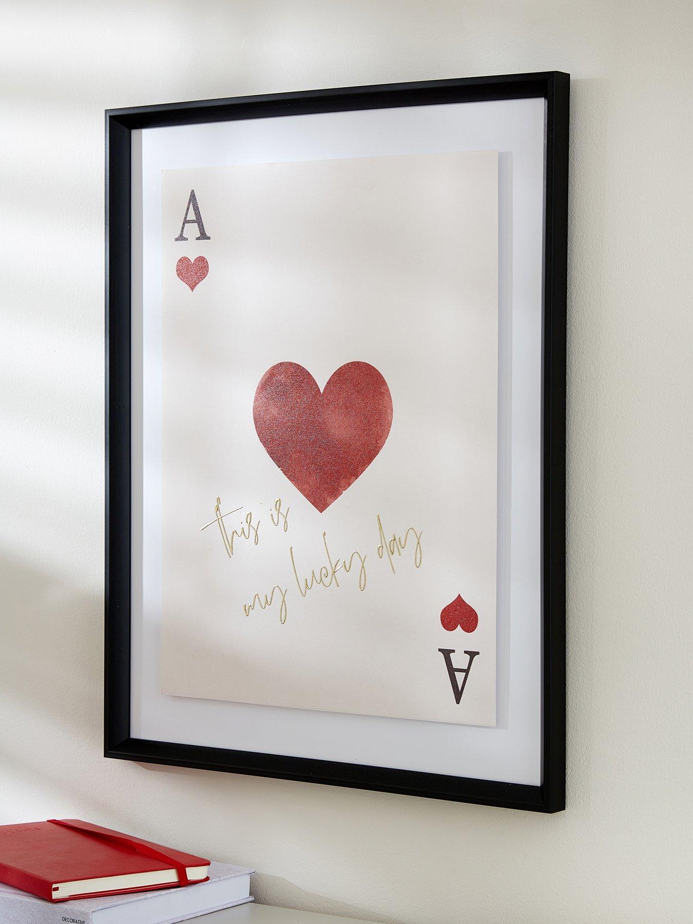 The Very Collection Ace Of Cards Canvas