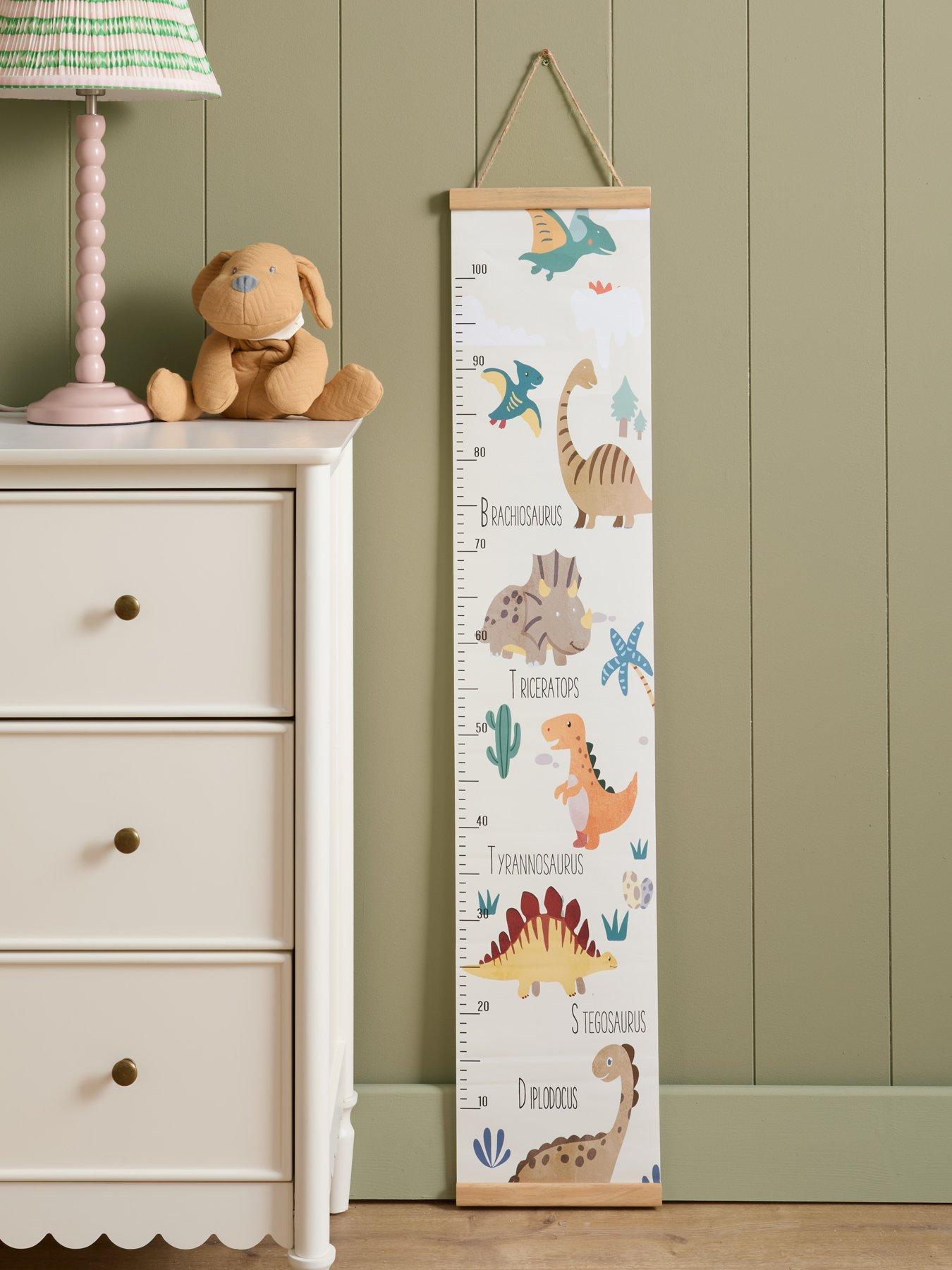 The Very Collection Dinosaur Measure Wall Canvas