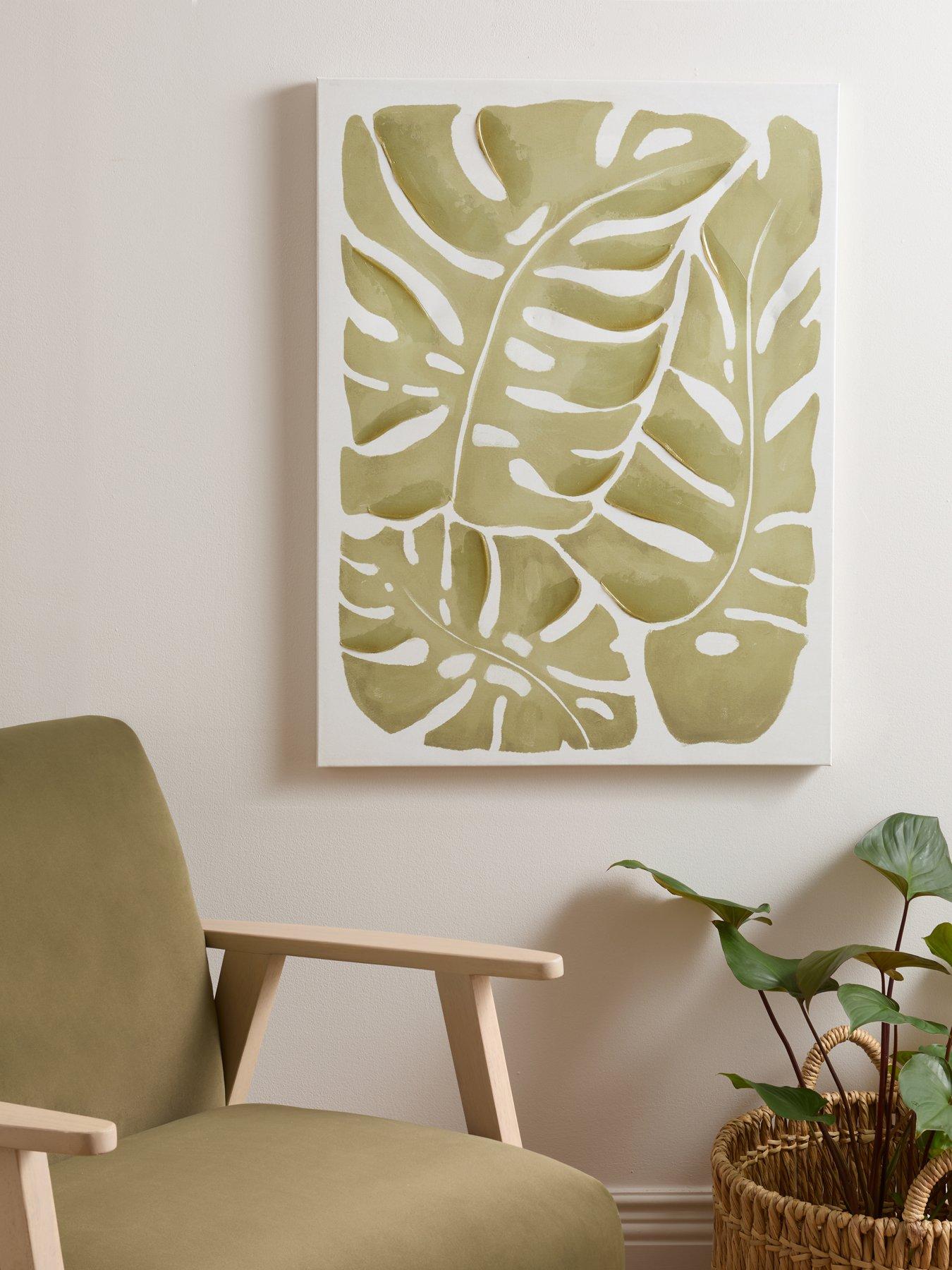 The Very Collection Leaf Printed Canvas