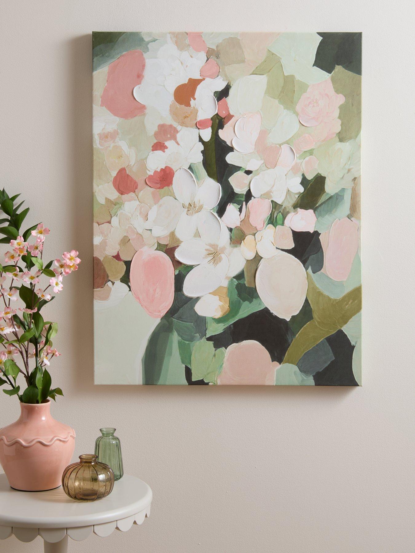 The Very Collection Spring Garden Abstract Flower Canvas